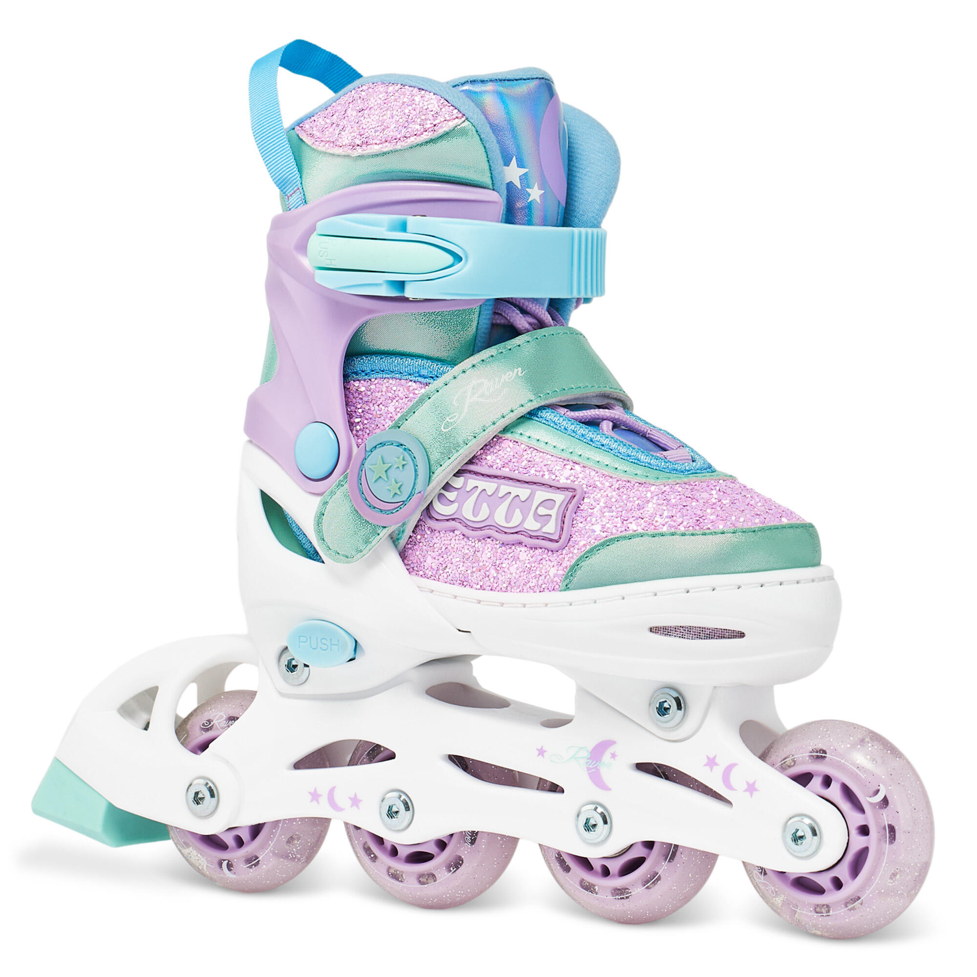 Rolki Regulowane Raven Etta Świecące Kółka LED