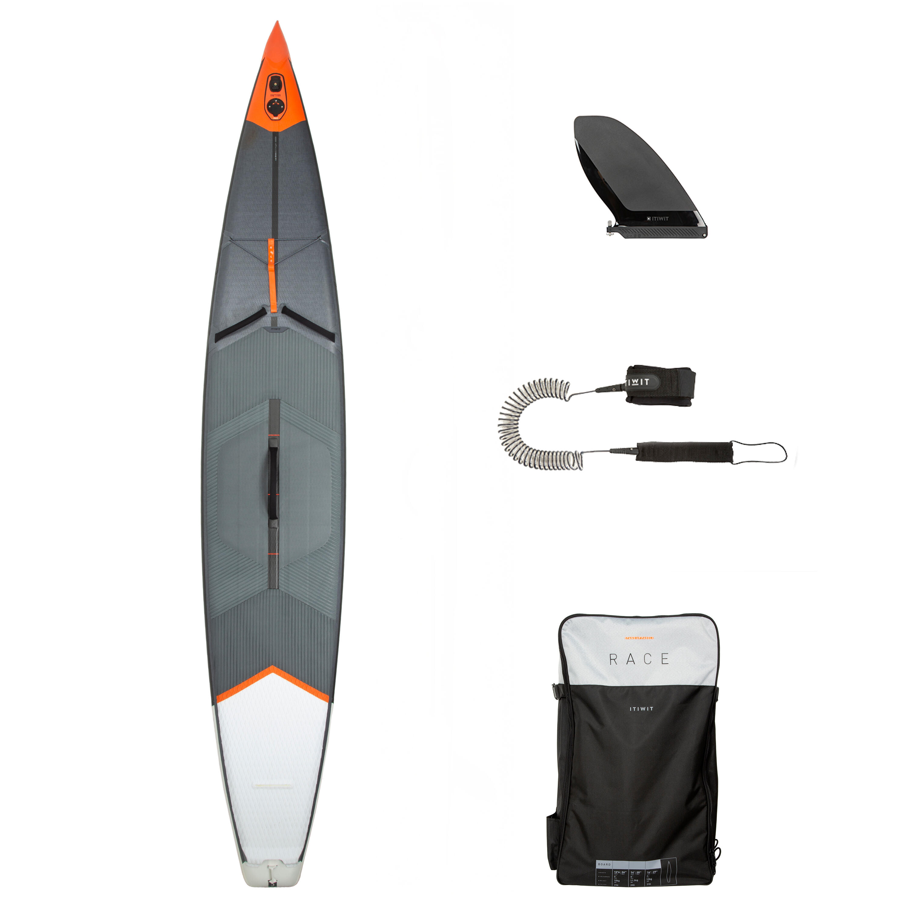 Deska Stand Up Paddle Race Itiwit R500 pneumatyczna 14' x 27"