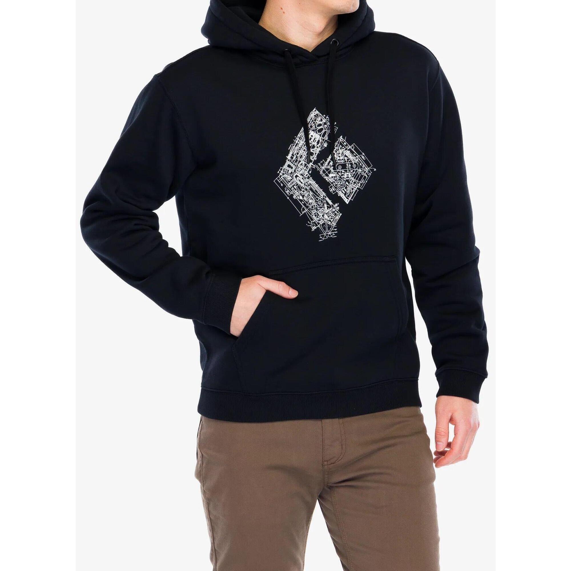 Bluza z kapturem męska Black Diamond Engineered Diamond Pullover Hoody