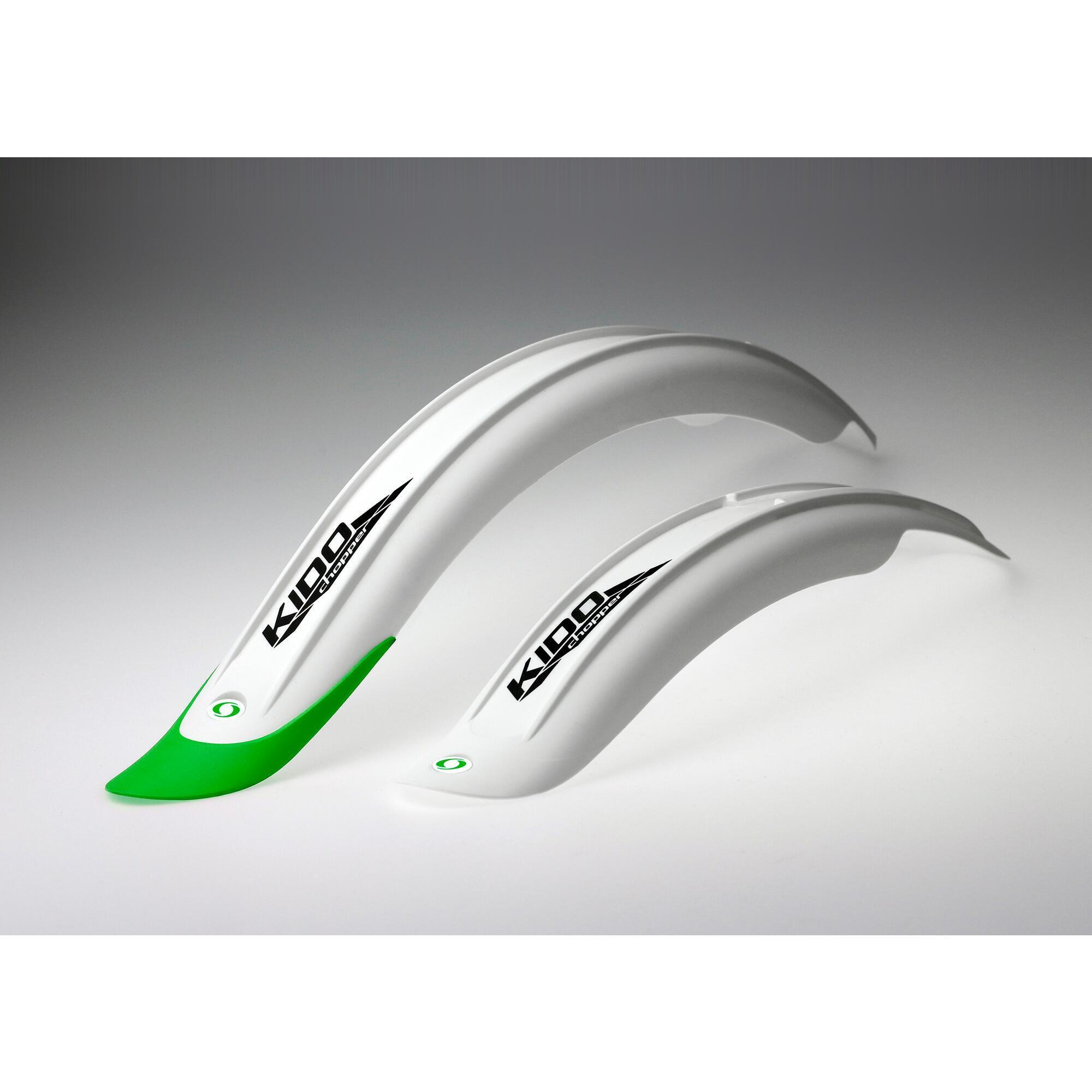 Błotniki Simpla KIDO SHORT 16" P+T biało/zielony