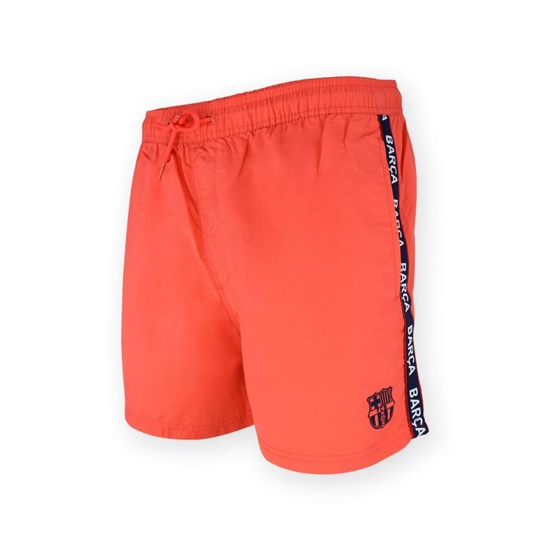 Kąpielówki dziecięce FC Barcelona - pomarańczowe