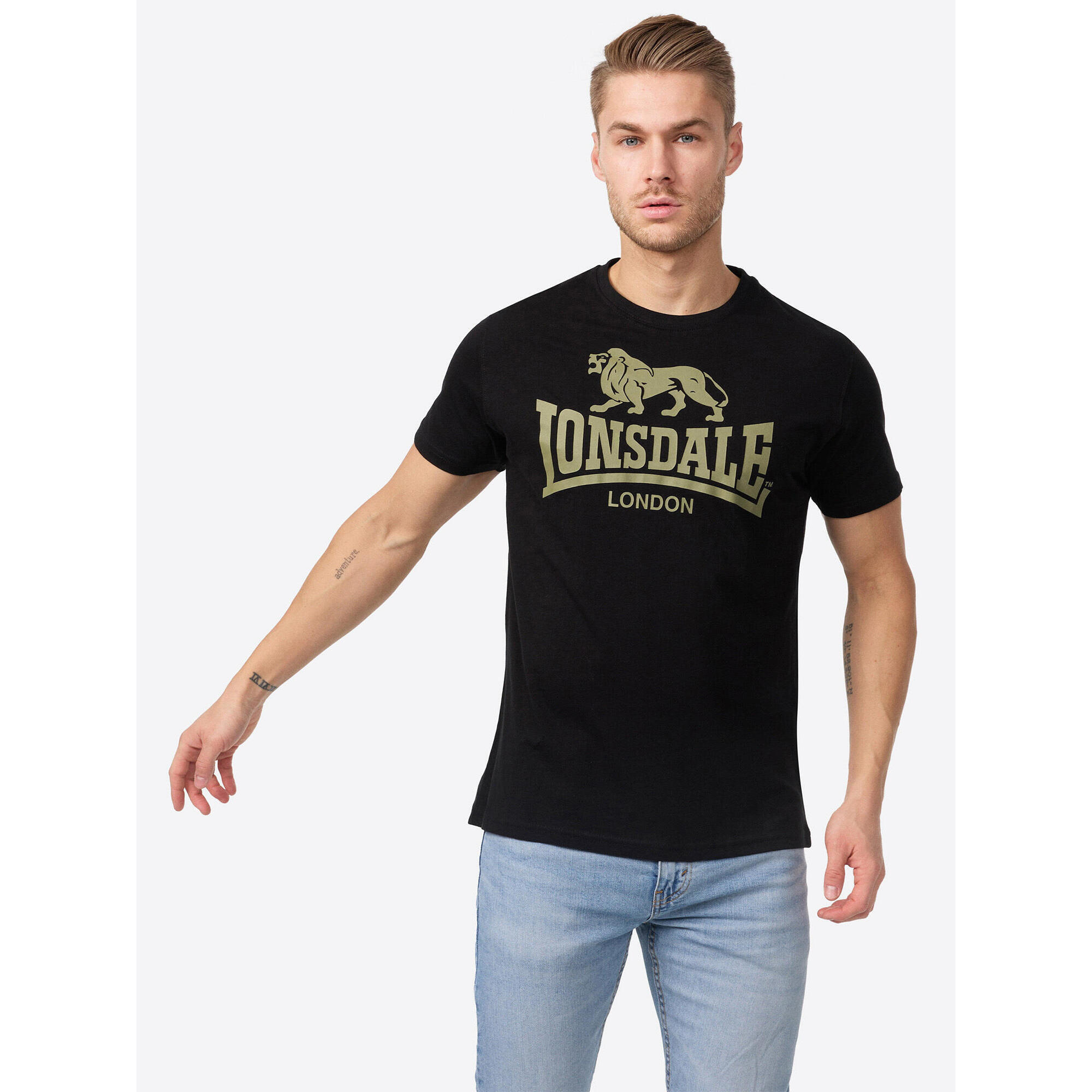 T-shirt o klasycznym kroju Lonsdale Logo