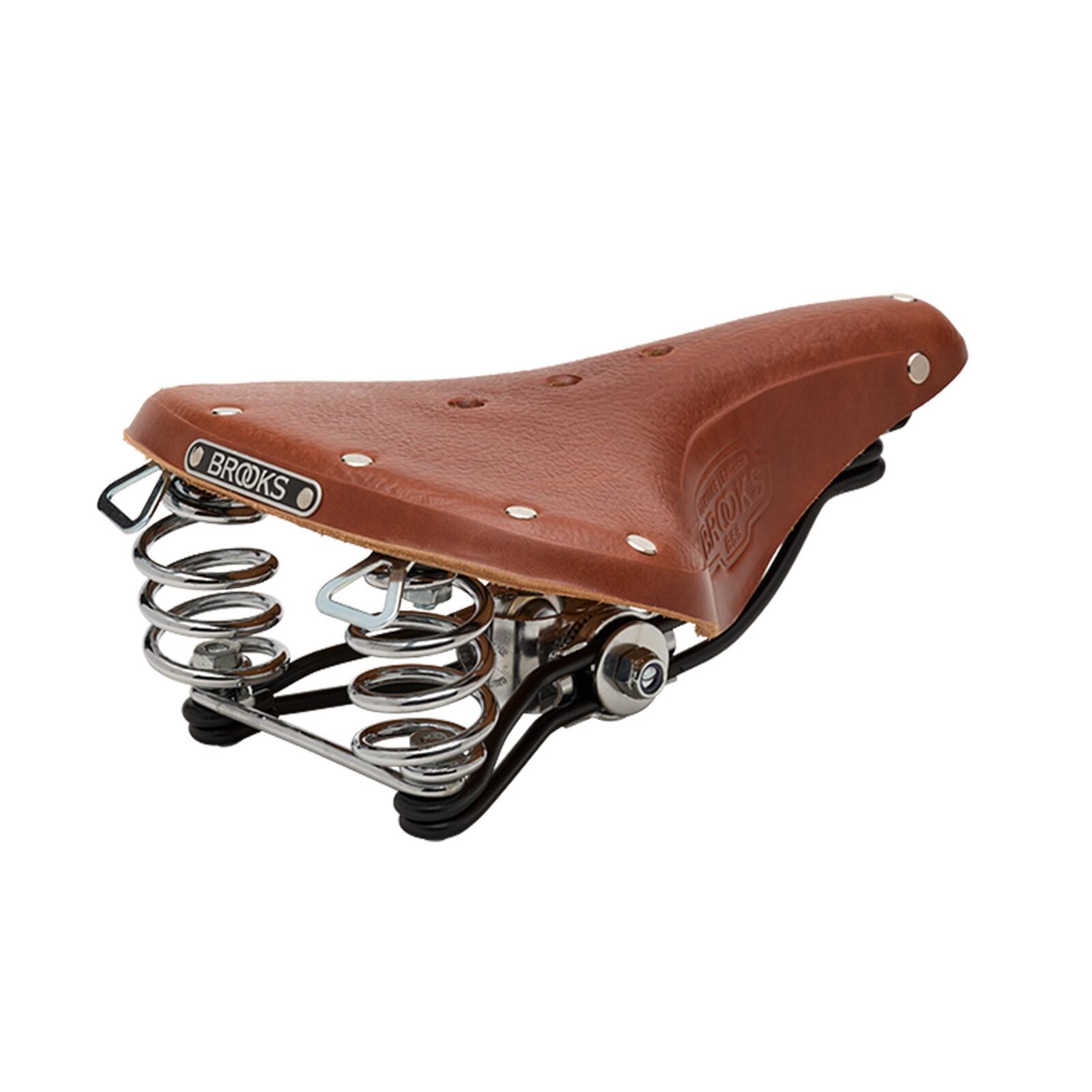 Siodełko Rowerowe B66 Męskie Miodowe