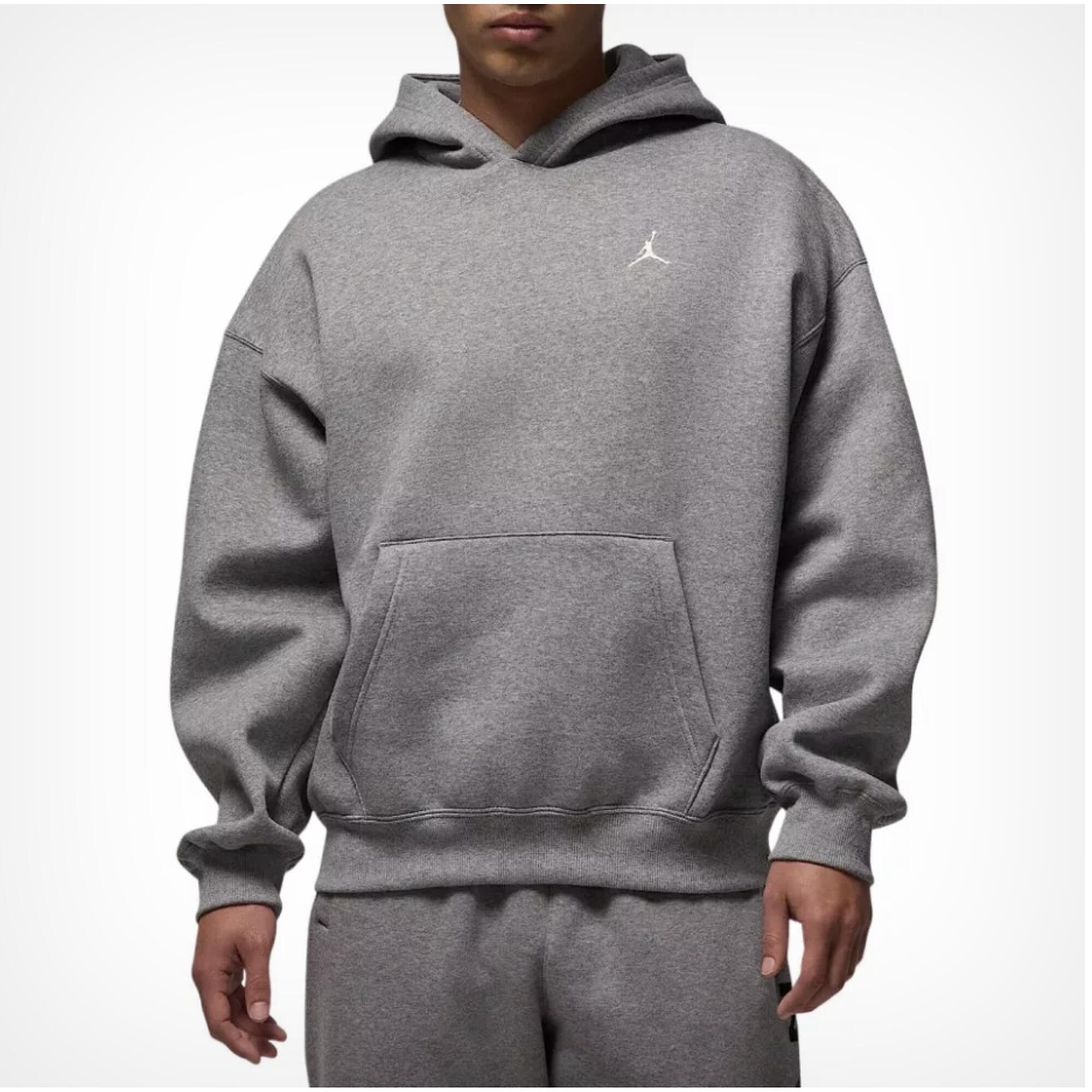 Bluza męska z kapturem Air Jordan Brooklyn Oversize Szara IB7235-091