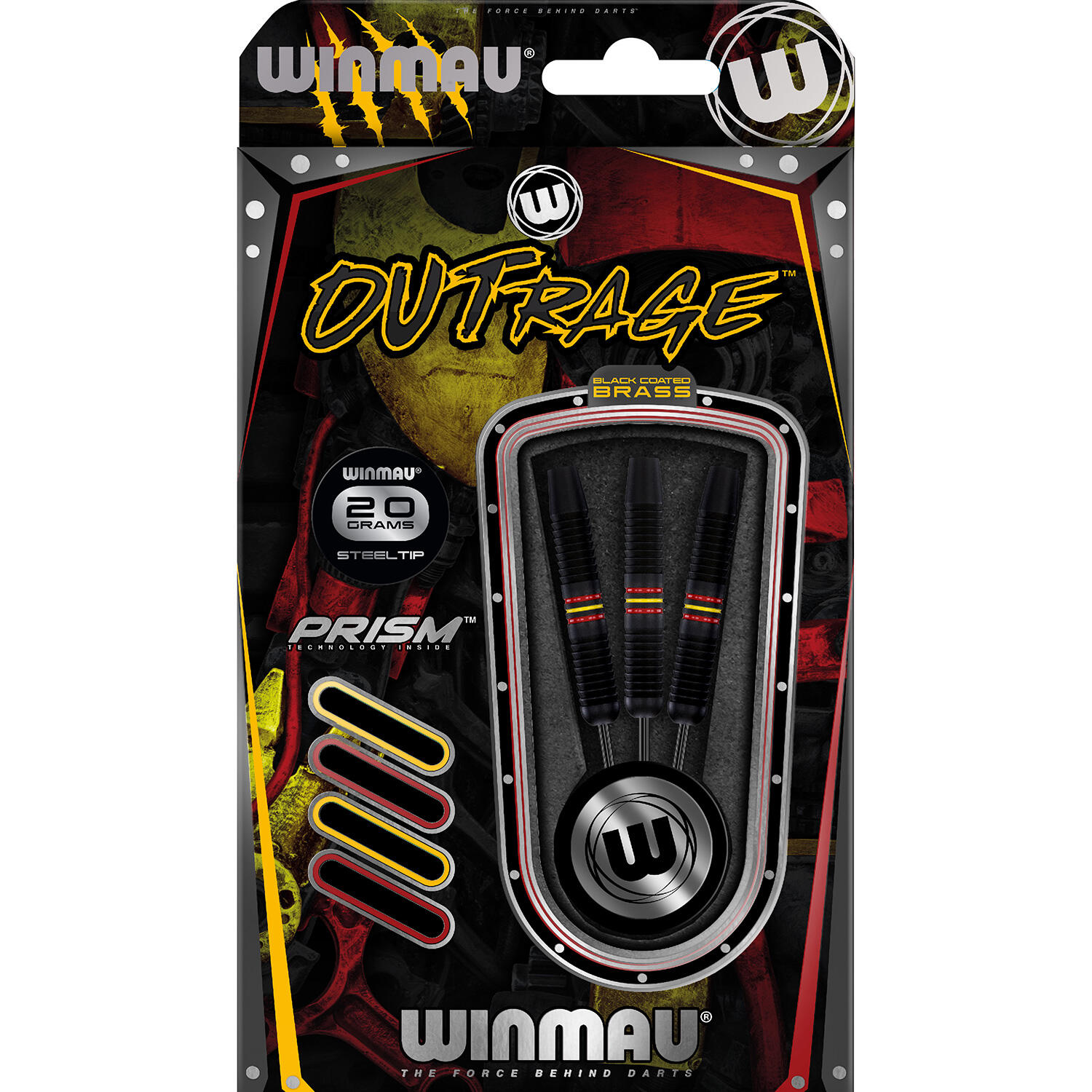 Rzutki steeltip Winmau Outrage brass