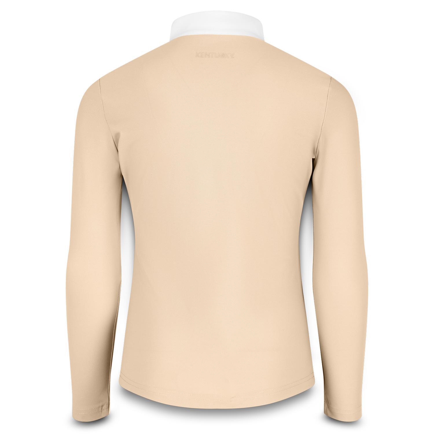 Dziewczęca koszulka polo z długim rękawem do jazdy konnej Kentucky Tokyo