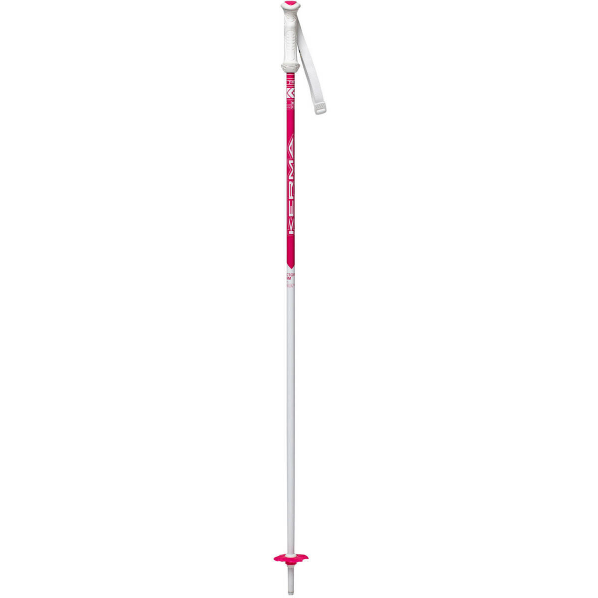 Kije narciarskie dla dzieci Kerma Vector Team Girl biały różowy