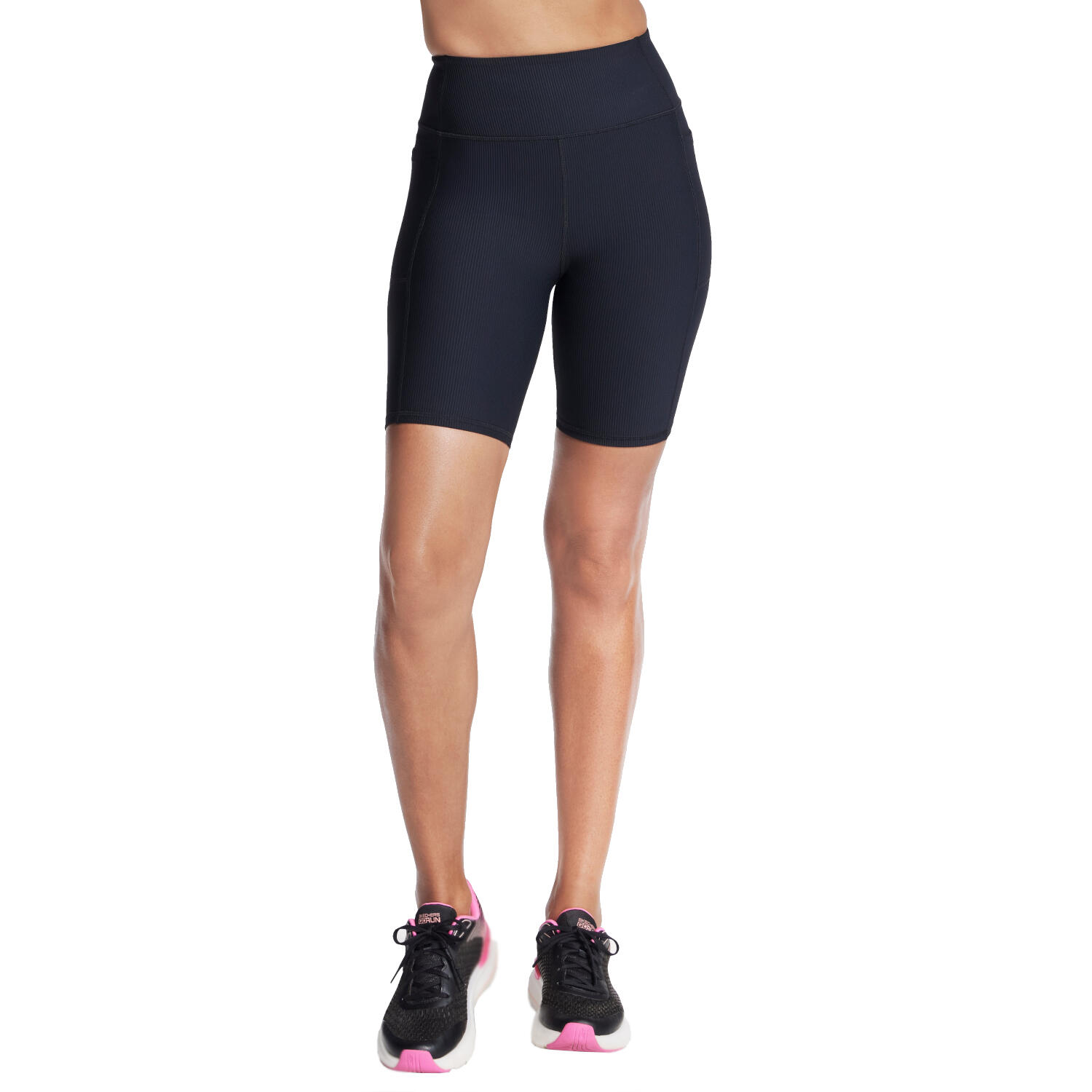 Spodenki sportowe damskie Go Flex Rib High Waisted 8 Inch Bike Short