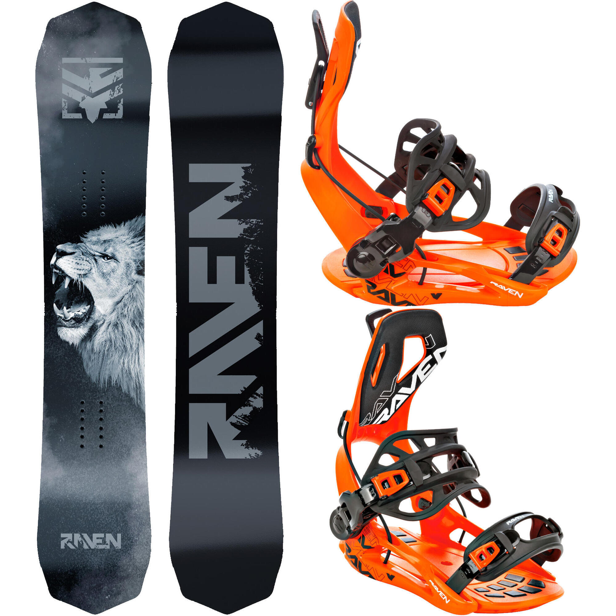 Zestaw Snowboard Raven Lion + Wiązania Raven FT360