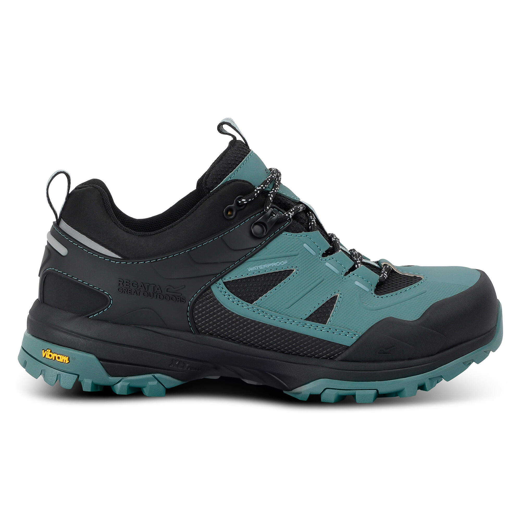 Buty damskie trekkingowe niskie z membraną Regen Vibram