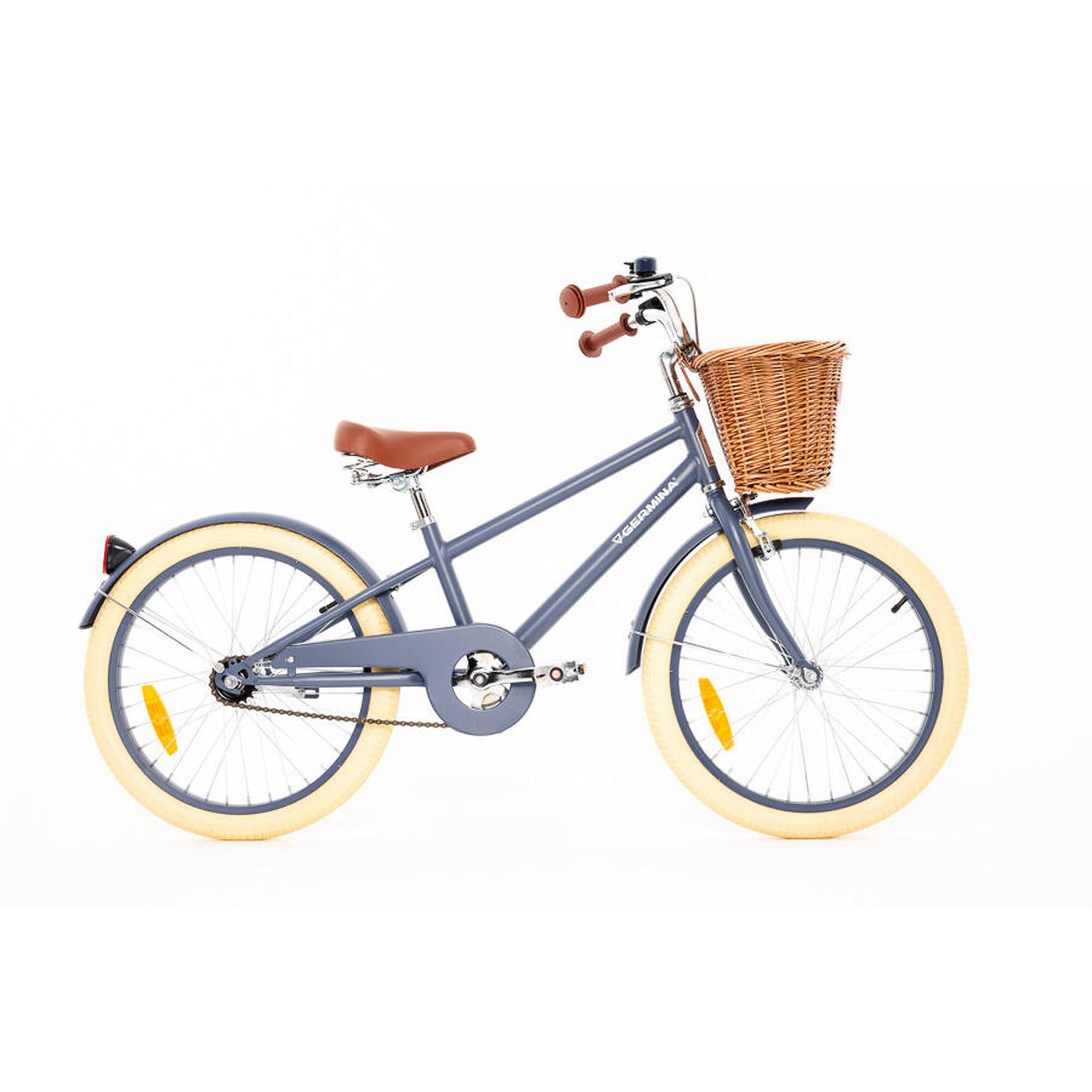 Rower dziecięcy 20" VINTAGE GERMINA koszyk, stopka