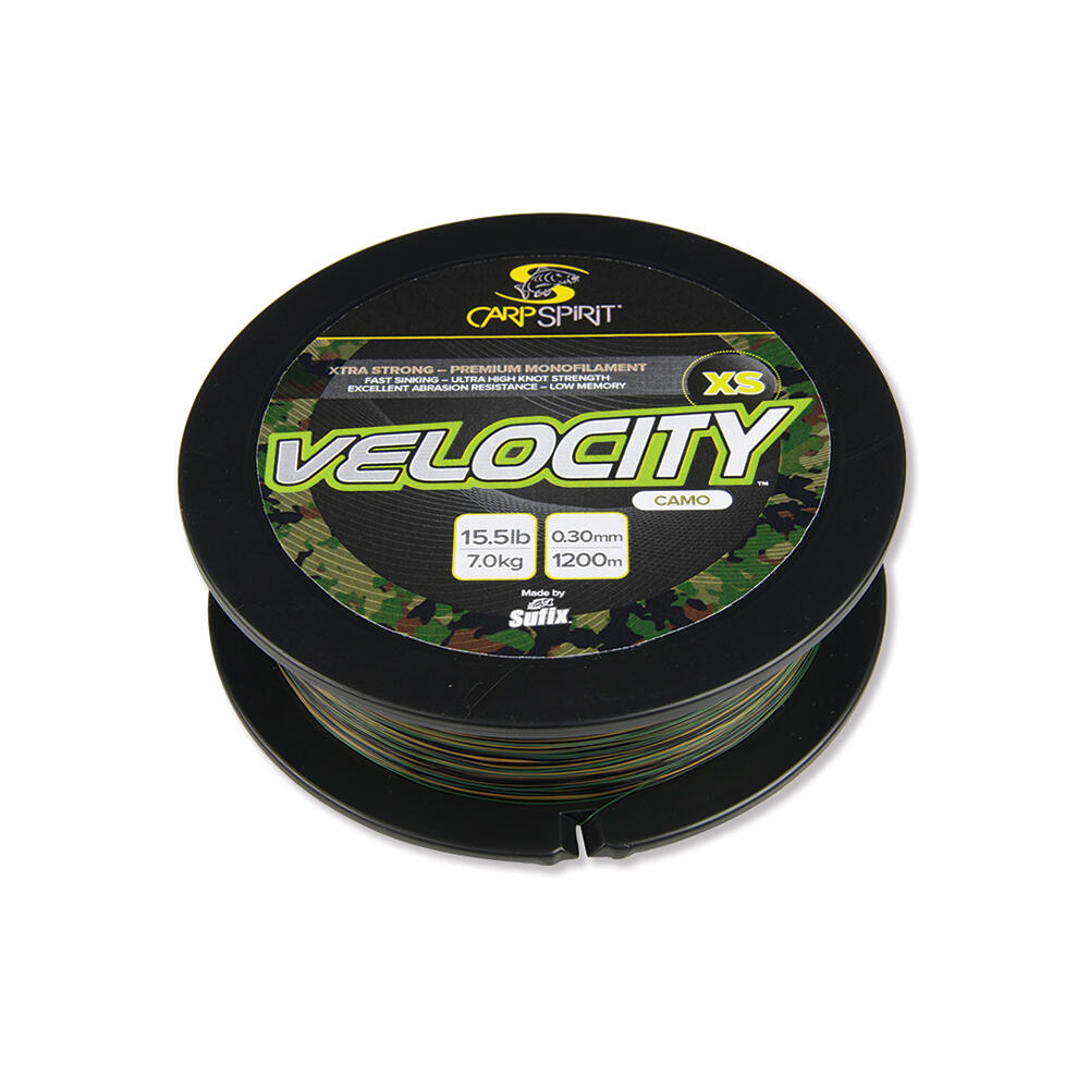 Monoﬁlament Carp Spirit Velocity Camo 1200 m