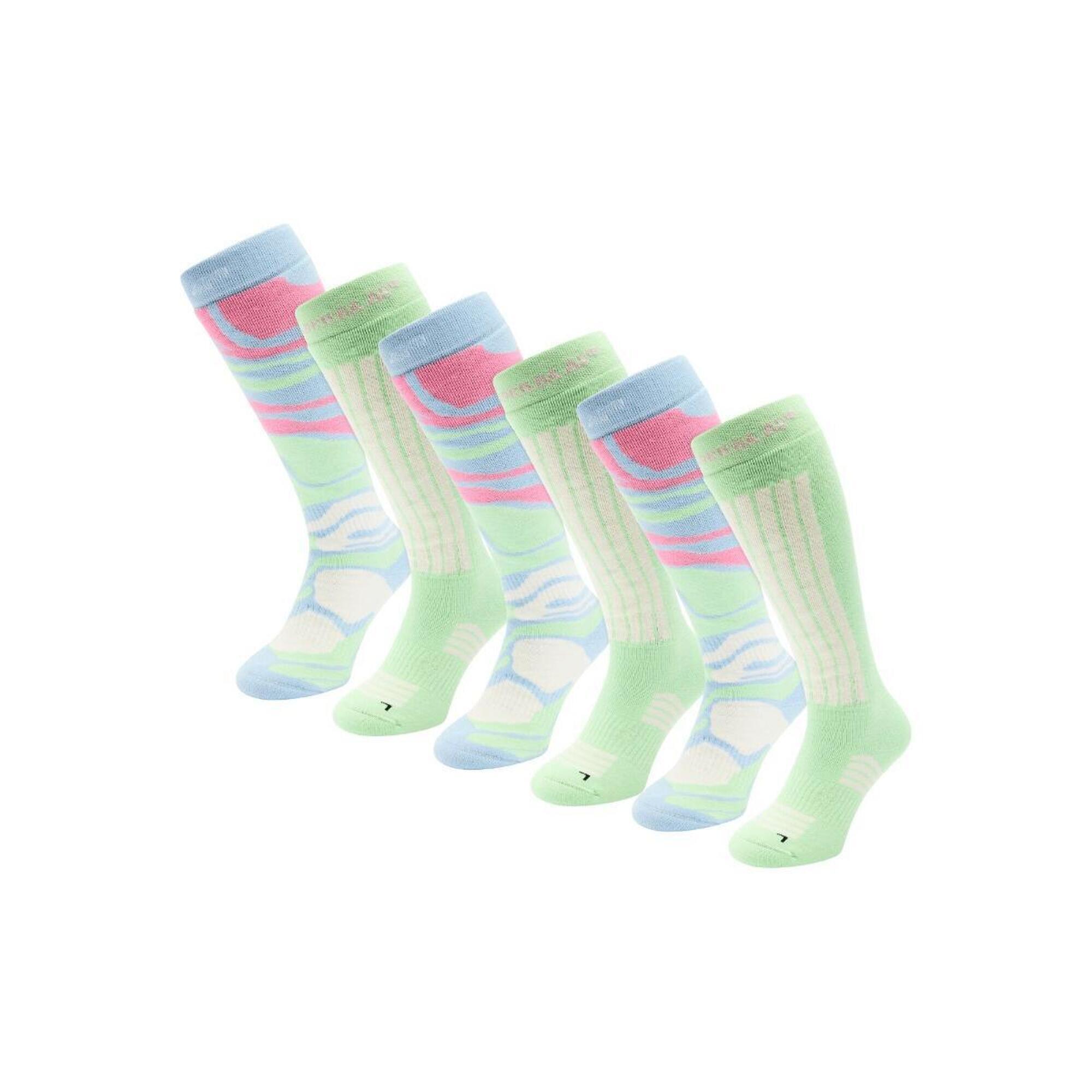 Skarpety narciarskie - Damskie - 6 par - Ice Blue