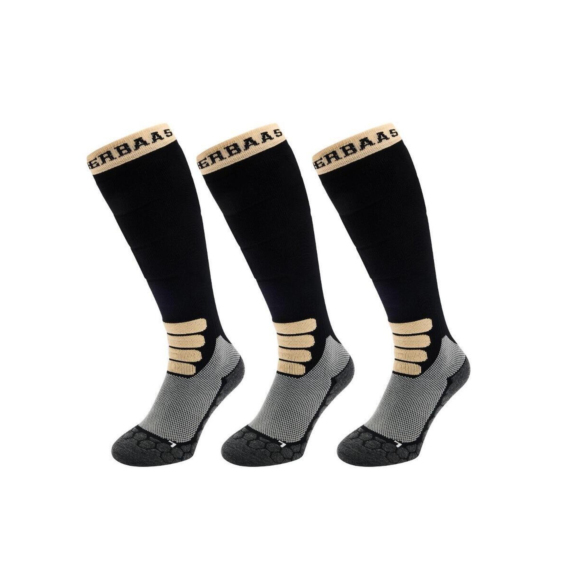 Skarpety narciarskie - Merino Wool Pro - 3 pary - Czarne