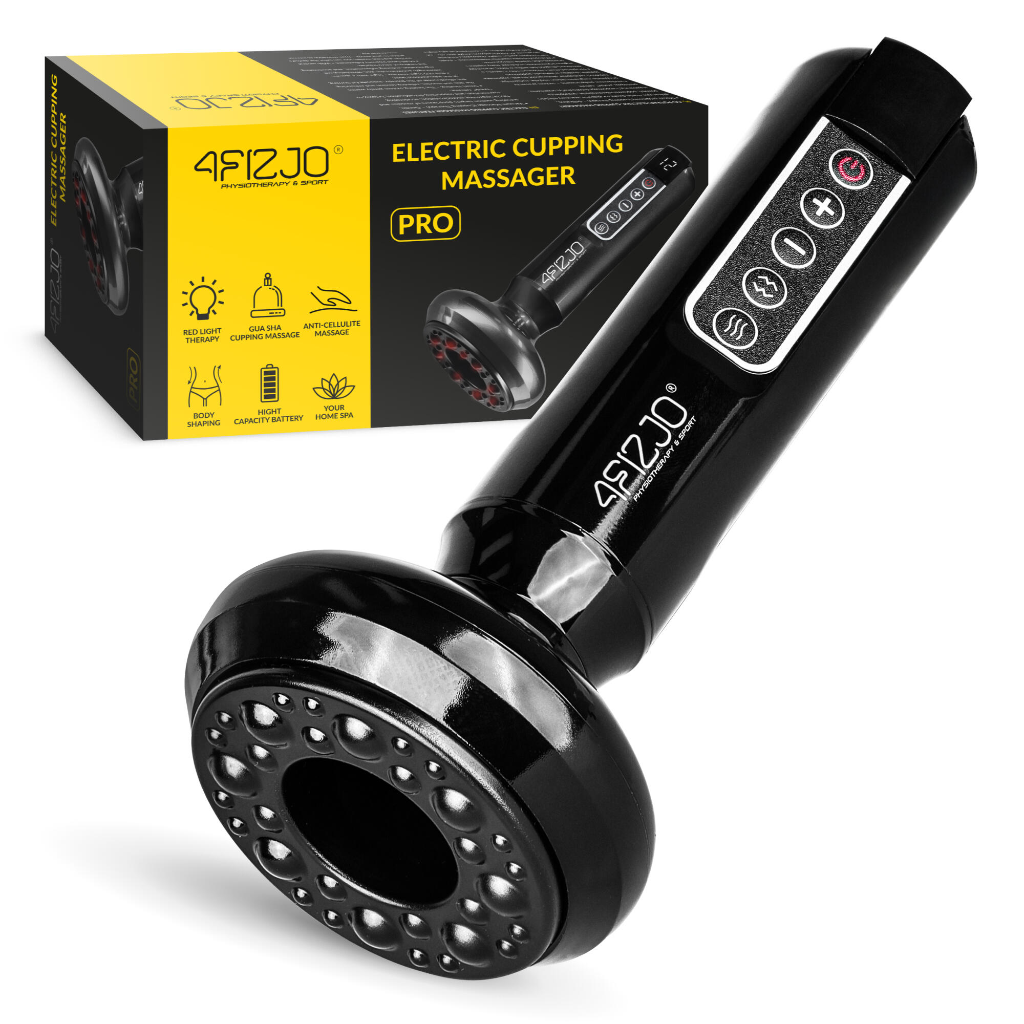 Elektryczna bańka chińska do masażu ciała 4FIZJO PRO