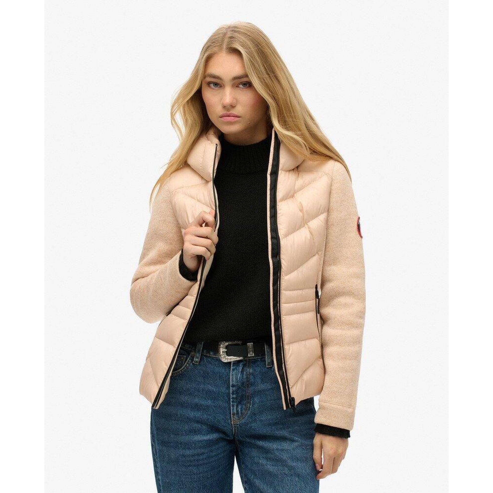 Kurtka hybrydowa z kapturem Storm Knit od SUPERDRY