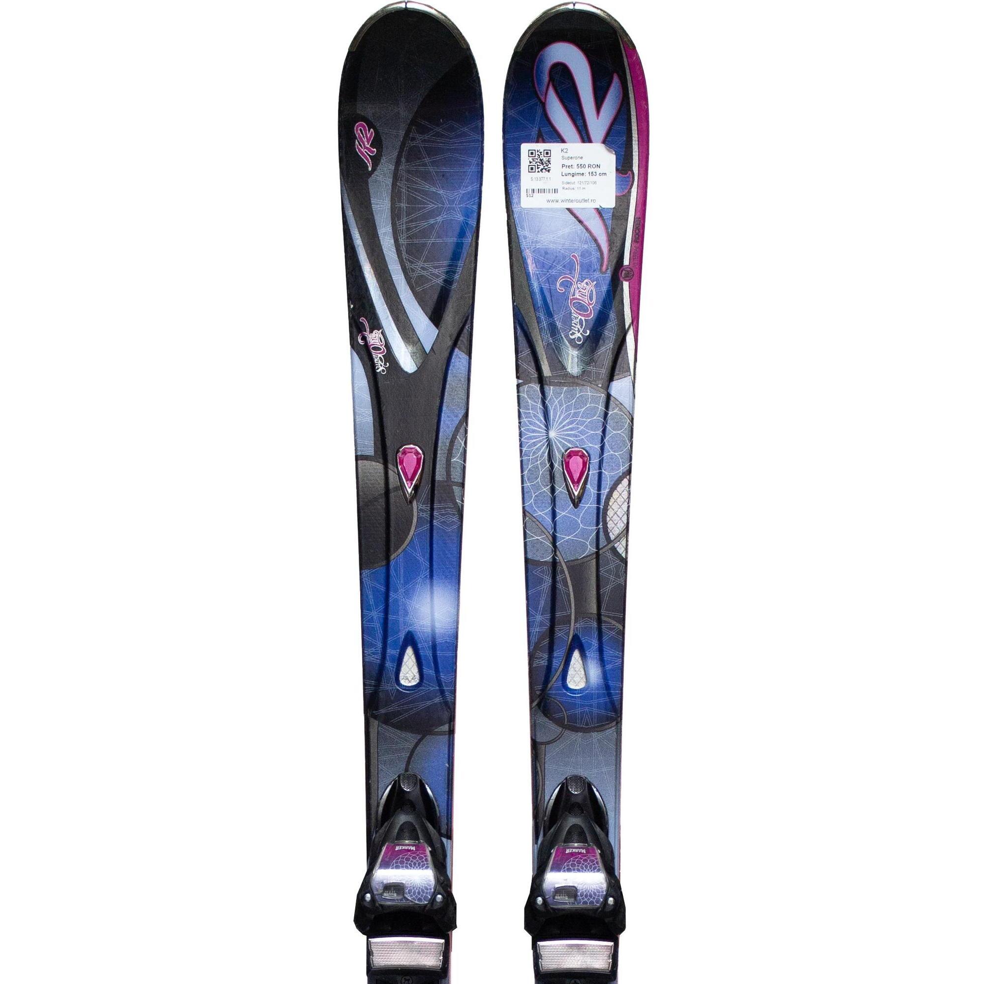 Second Life- Narty K2 Superone, 153 cm- Stan dobry