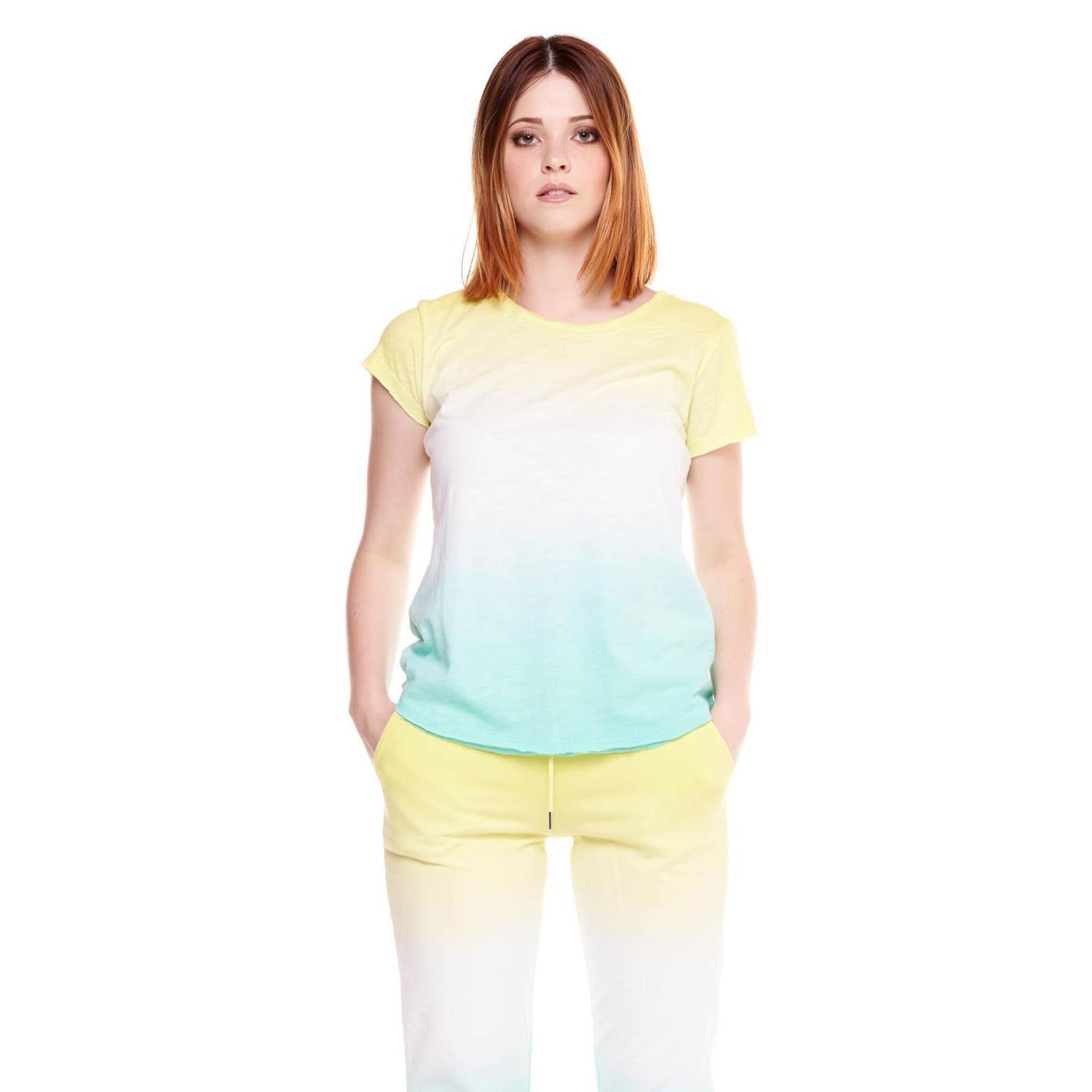 Damski t-shirt Silence Work w kolorze tie-dye