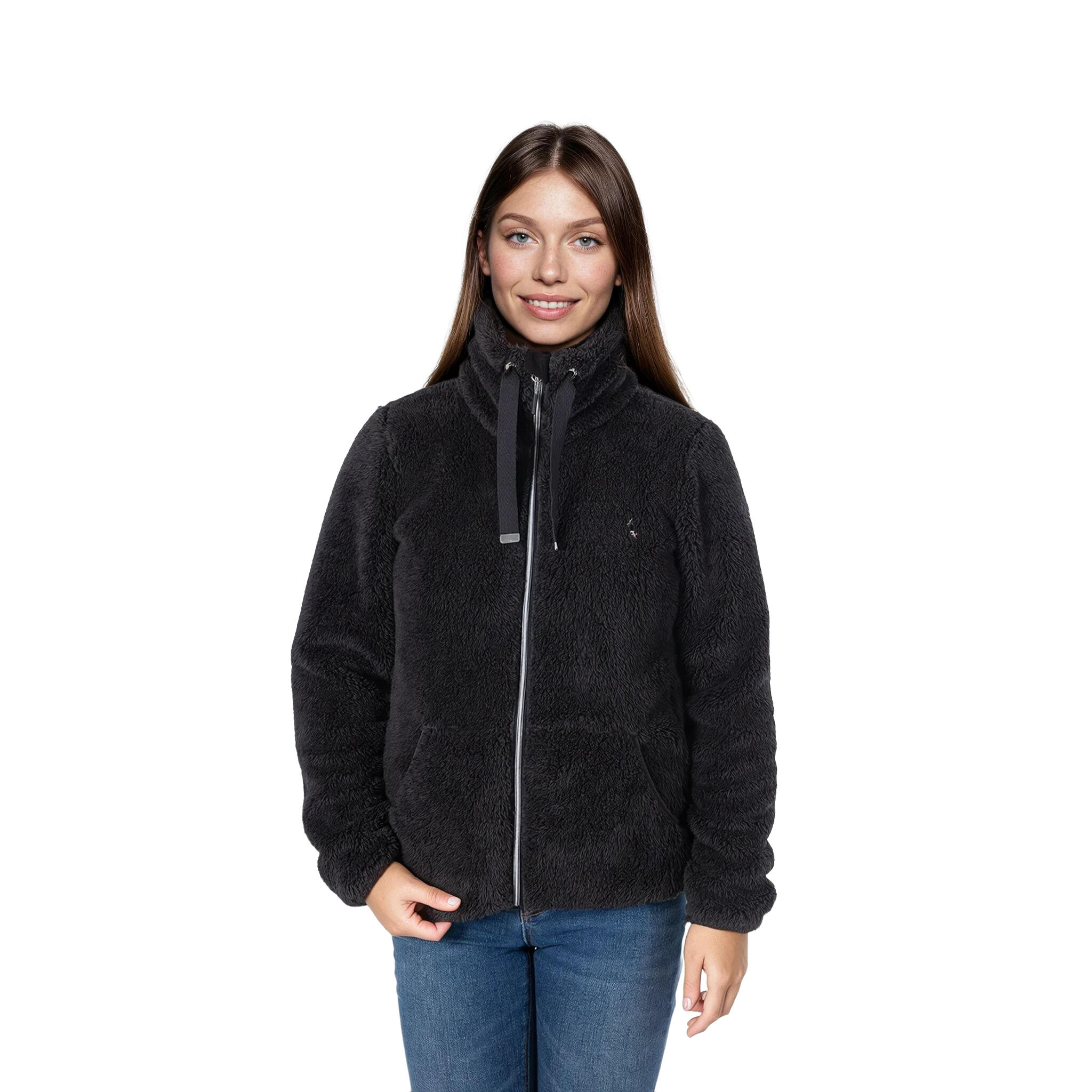 Bluza polarowa damska AULP VISHA ciepła rozpinana ze stójką