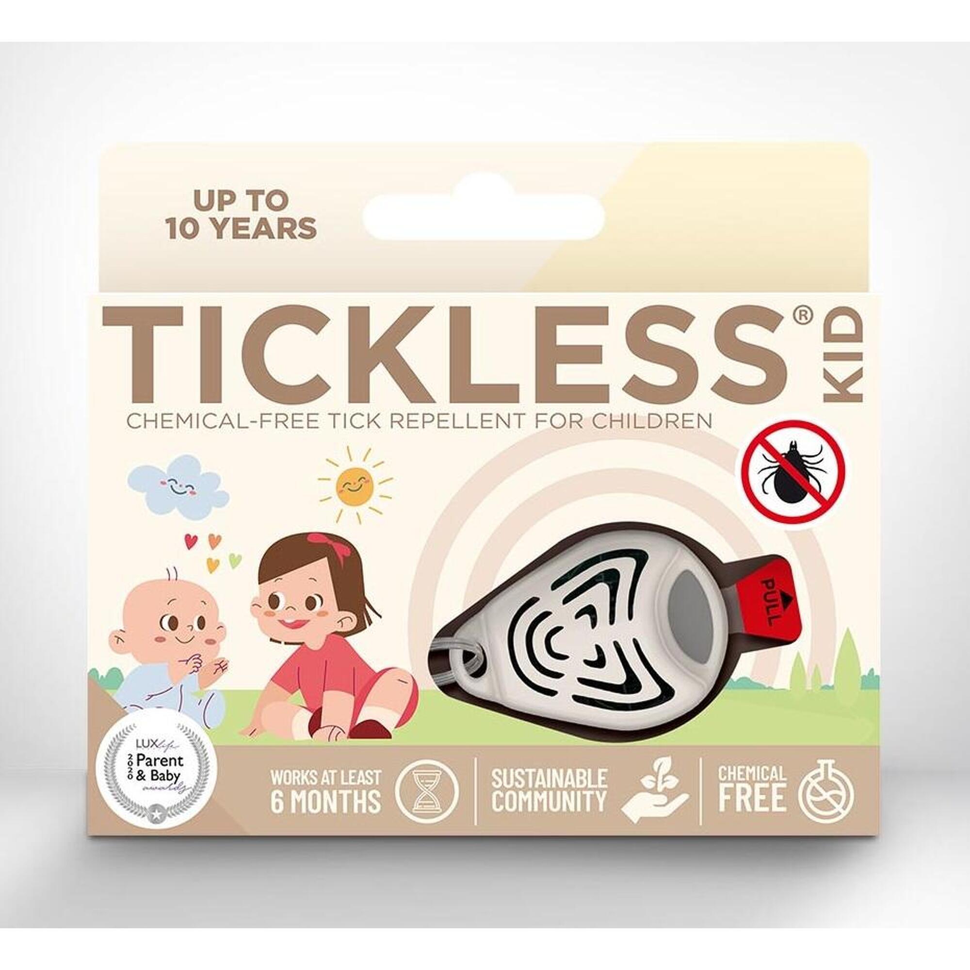 Ultradźwiękowe urządzenie na kleszcze TICKLESS Kid beżowy brelok