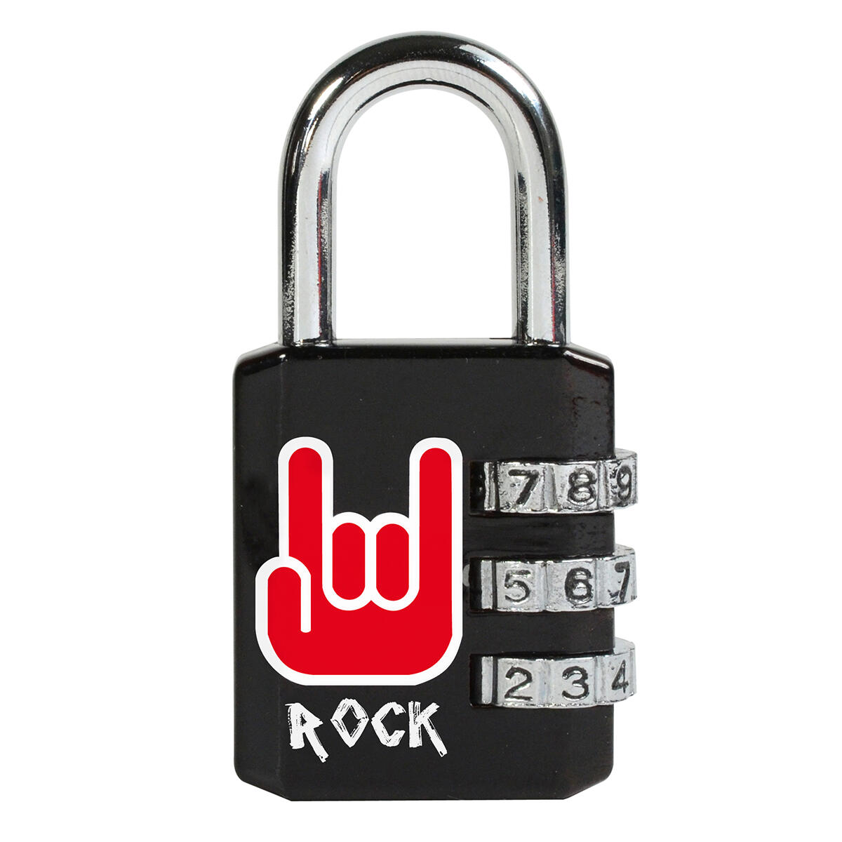 Kłódka na szyfr z wydrukowanym wzorem Rock Master Lock 1509EURDROCK, Rock