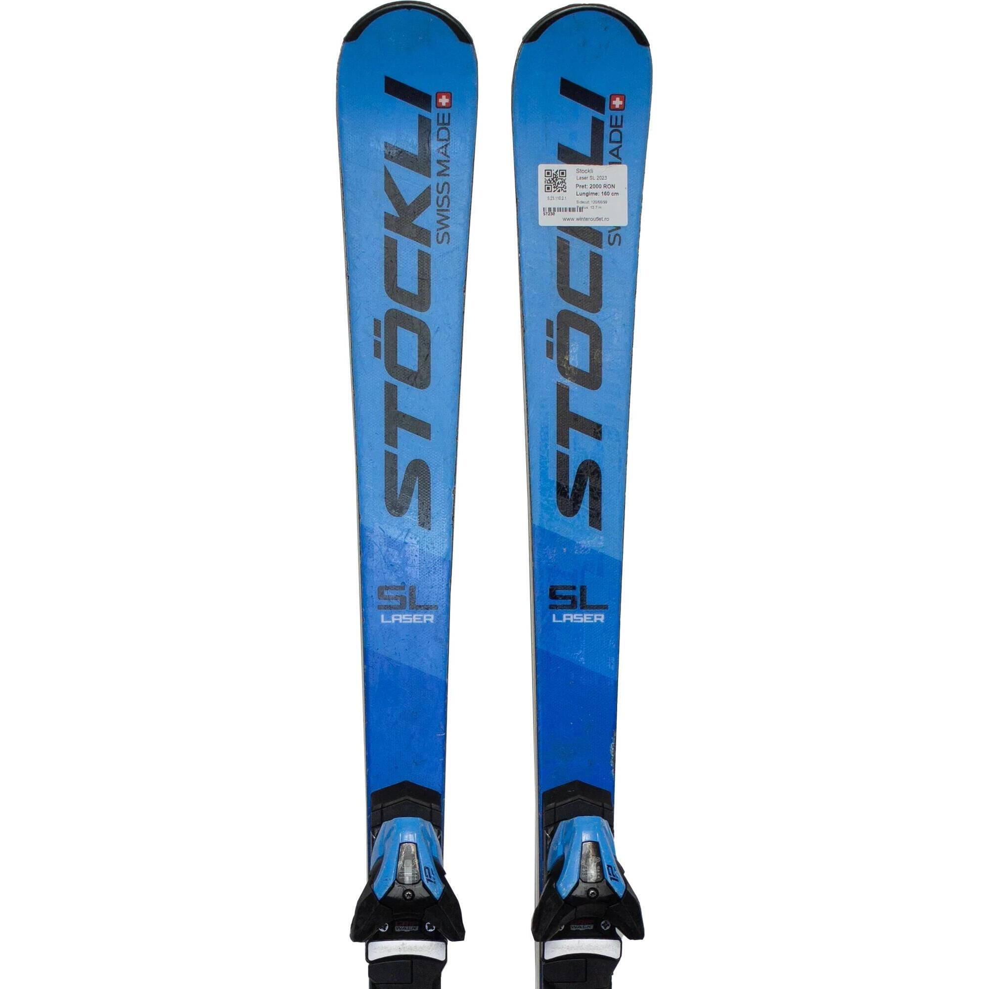 Second Life- Narty STOCKLI Laser SL 2023, 150 cm- Stan zadowalający