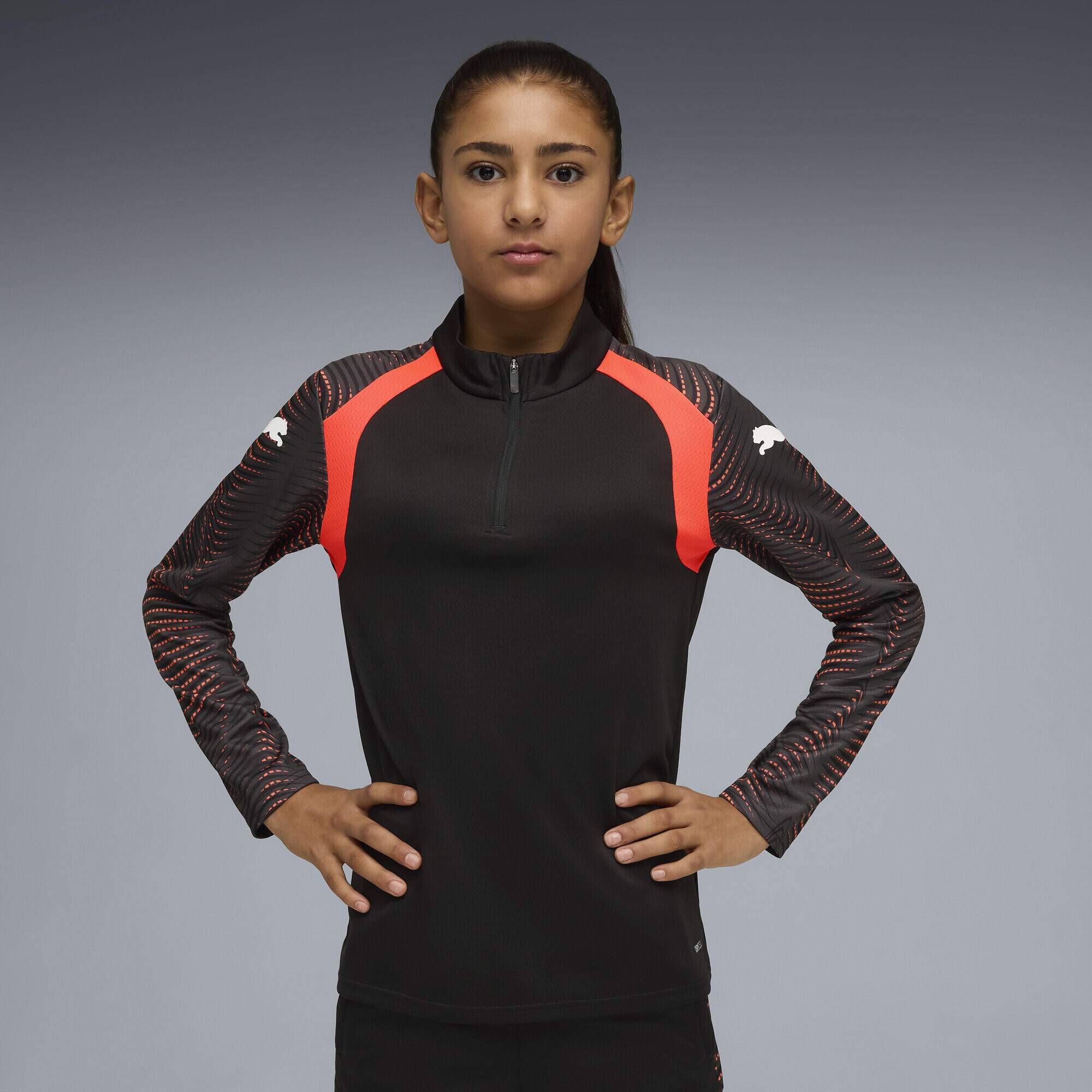 Młodzieżowa bluza piłkarska individualFINAL z zamkiem 1/4 PUMA