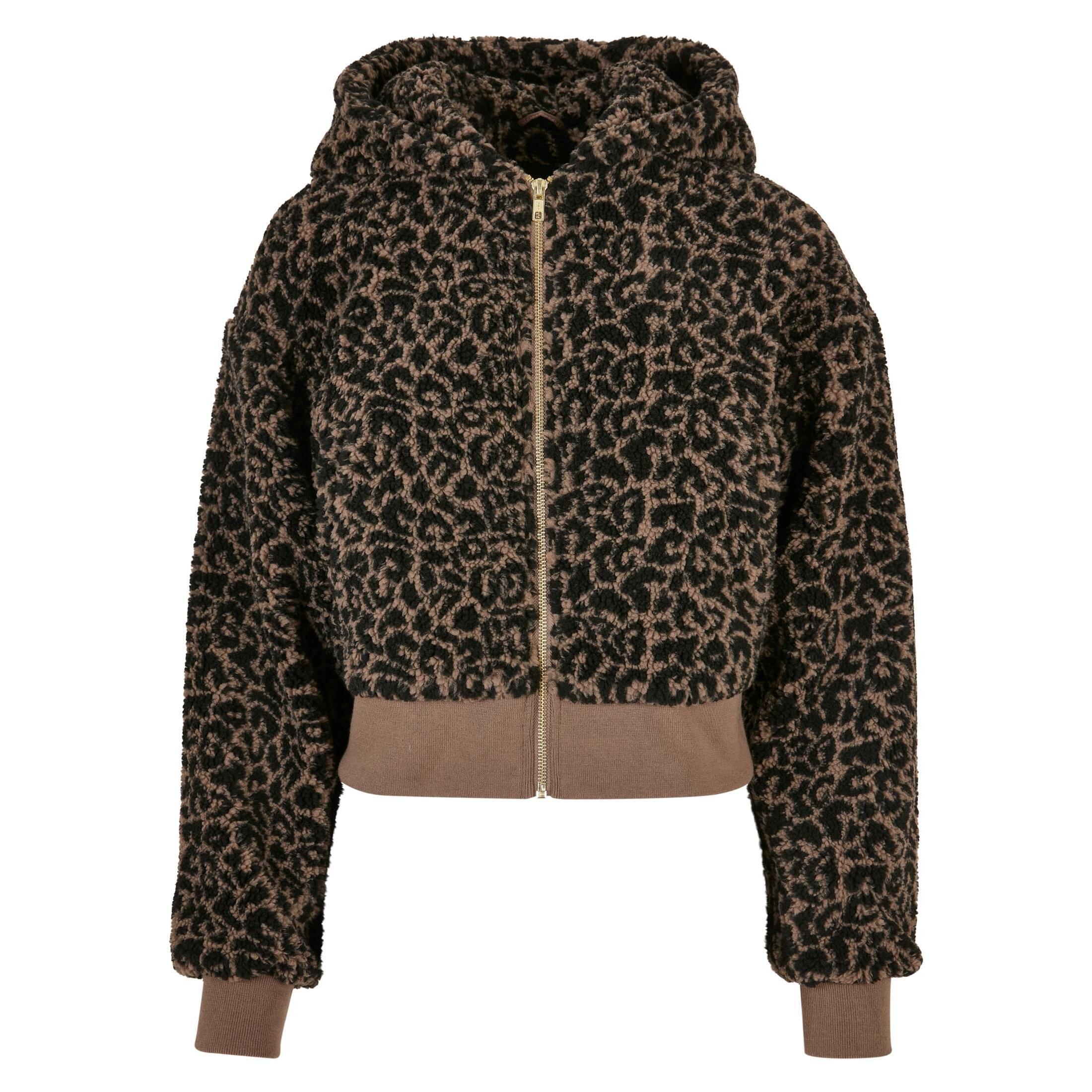 Damski oversize sherpa fleece Urban Classics AOP