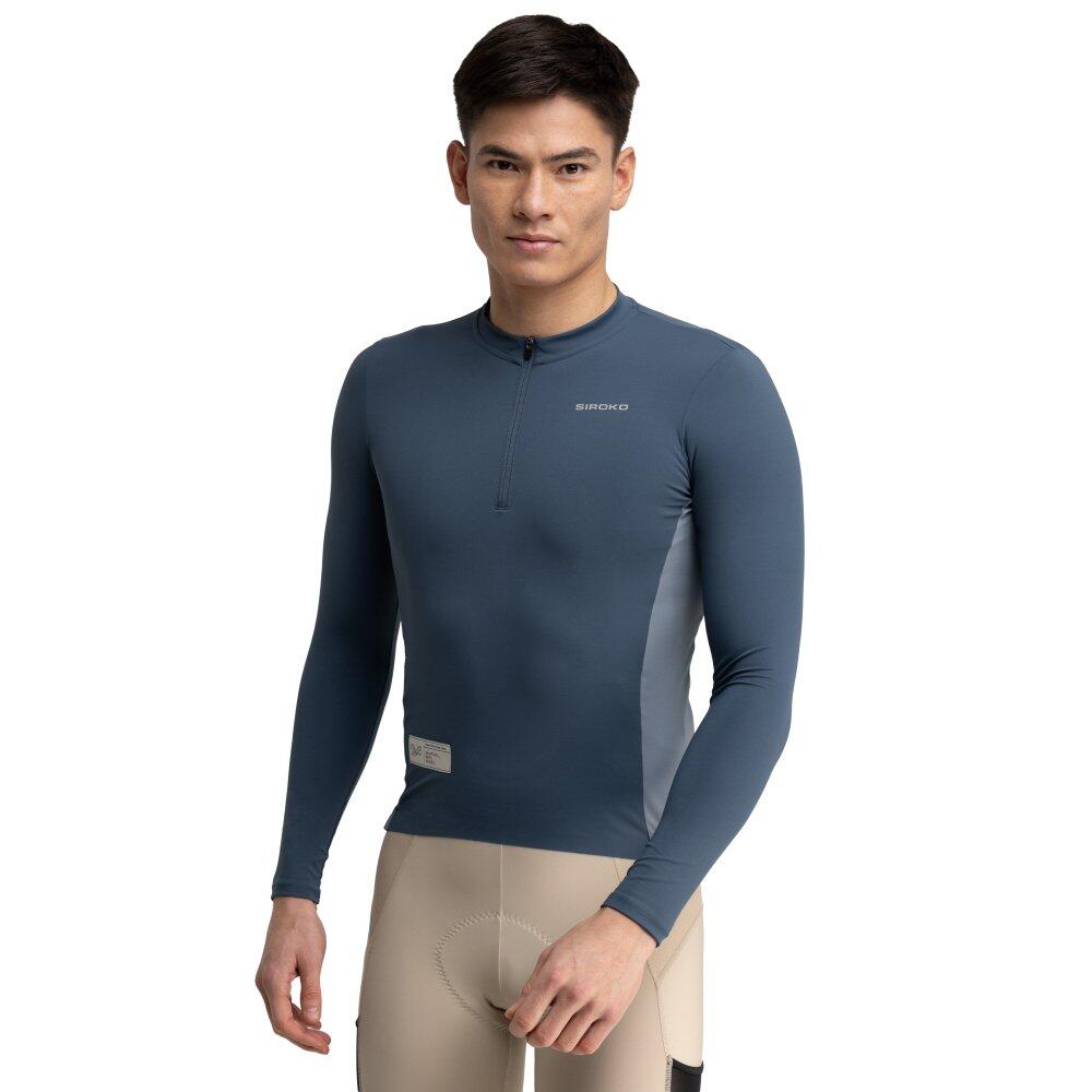 Męska koszulka rowerowa gravel z długim rękawem Kolarstwo Siroko GM3 Karakór