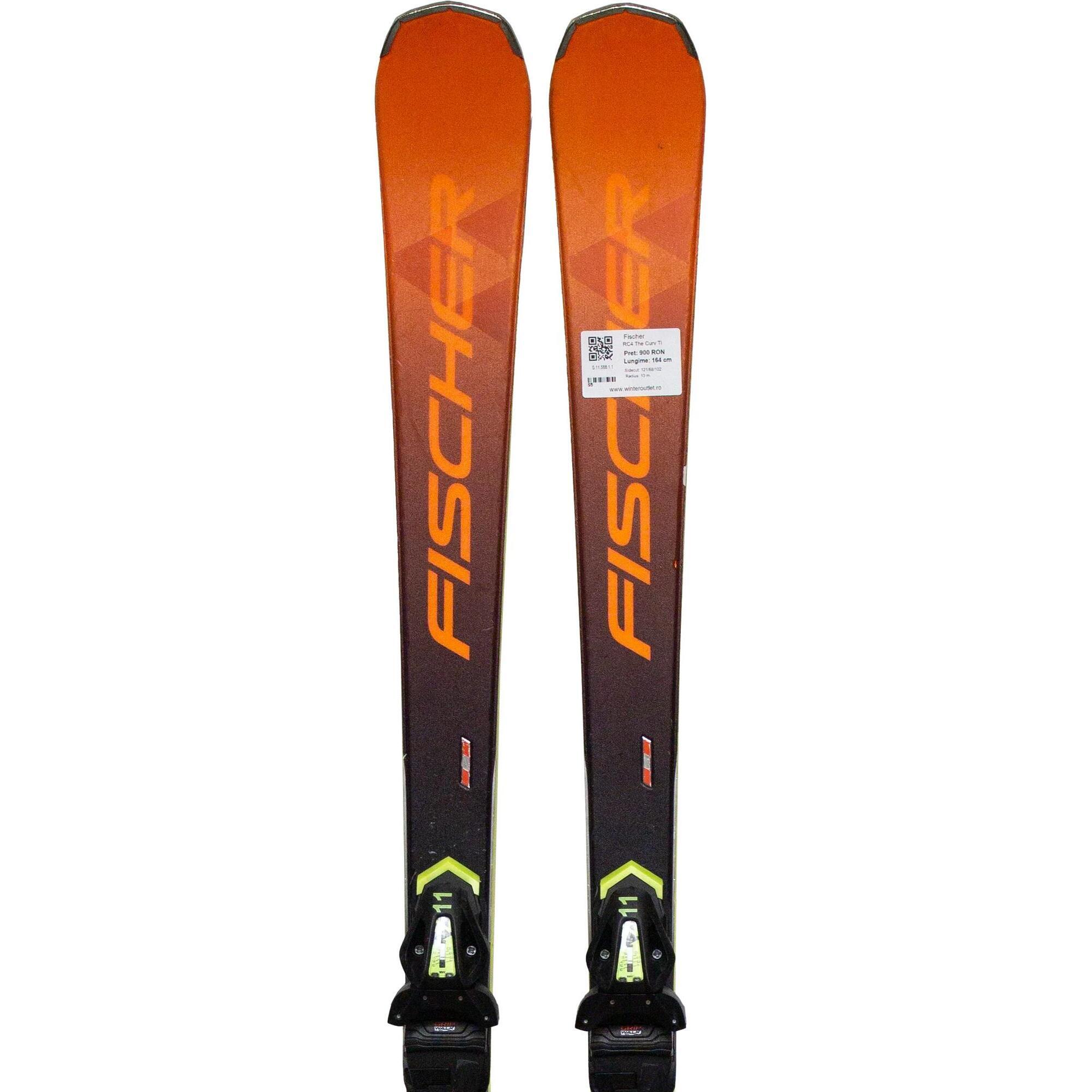 Second Life- Narty FISCHER RC4 The Curv Ti, 164 cm- Stan dobry