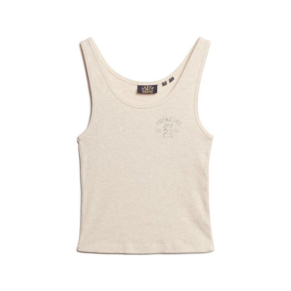 Damski prążkowany tank top Superdry Athletic Essential