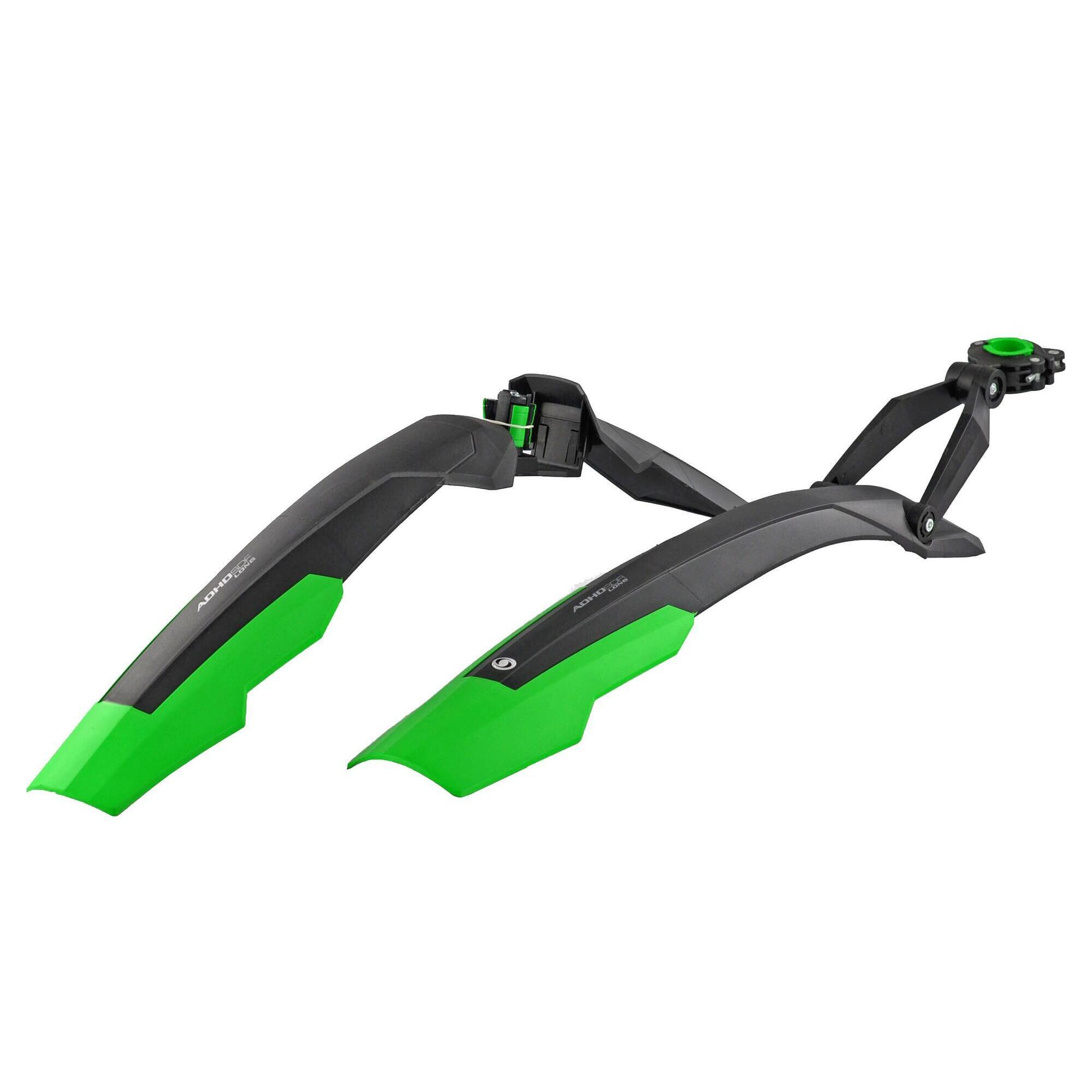 Błotniki Simpla ADHD LONG 27,5-29" kpl. czarno/zielone