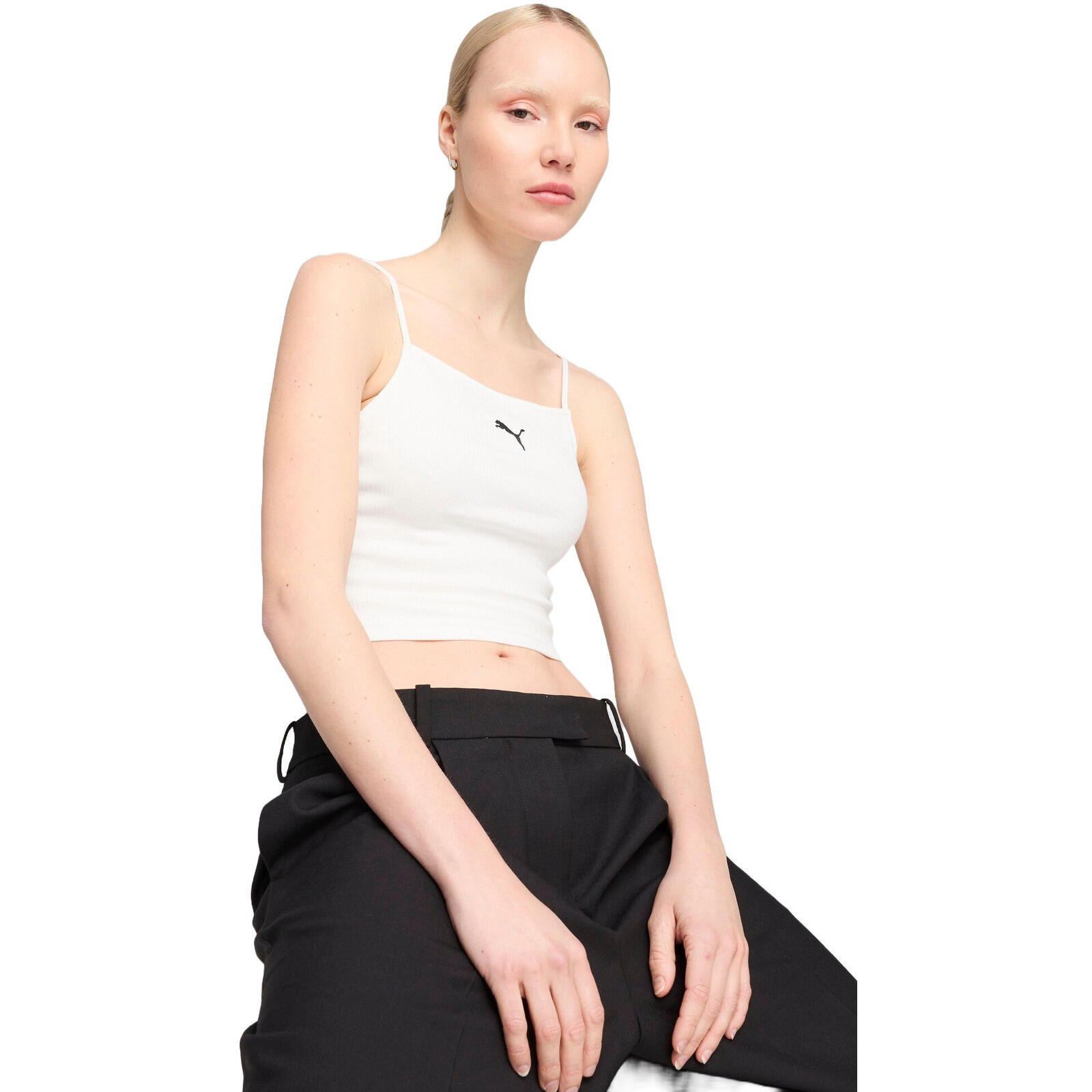 Podkoszulek damskie Puma Wardrobe Ess Ribbed Tank Top