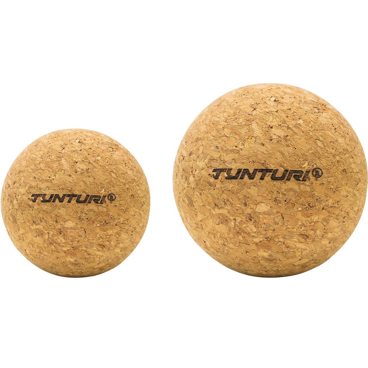 Zestaw Piłek Rehabilitacyjnych do Masażu z Korka Tunturi 100% ECO Friendly
