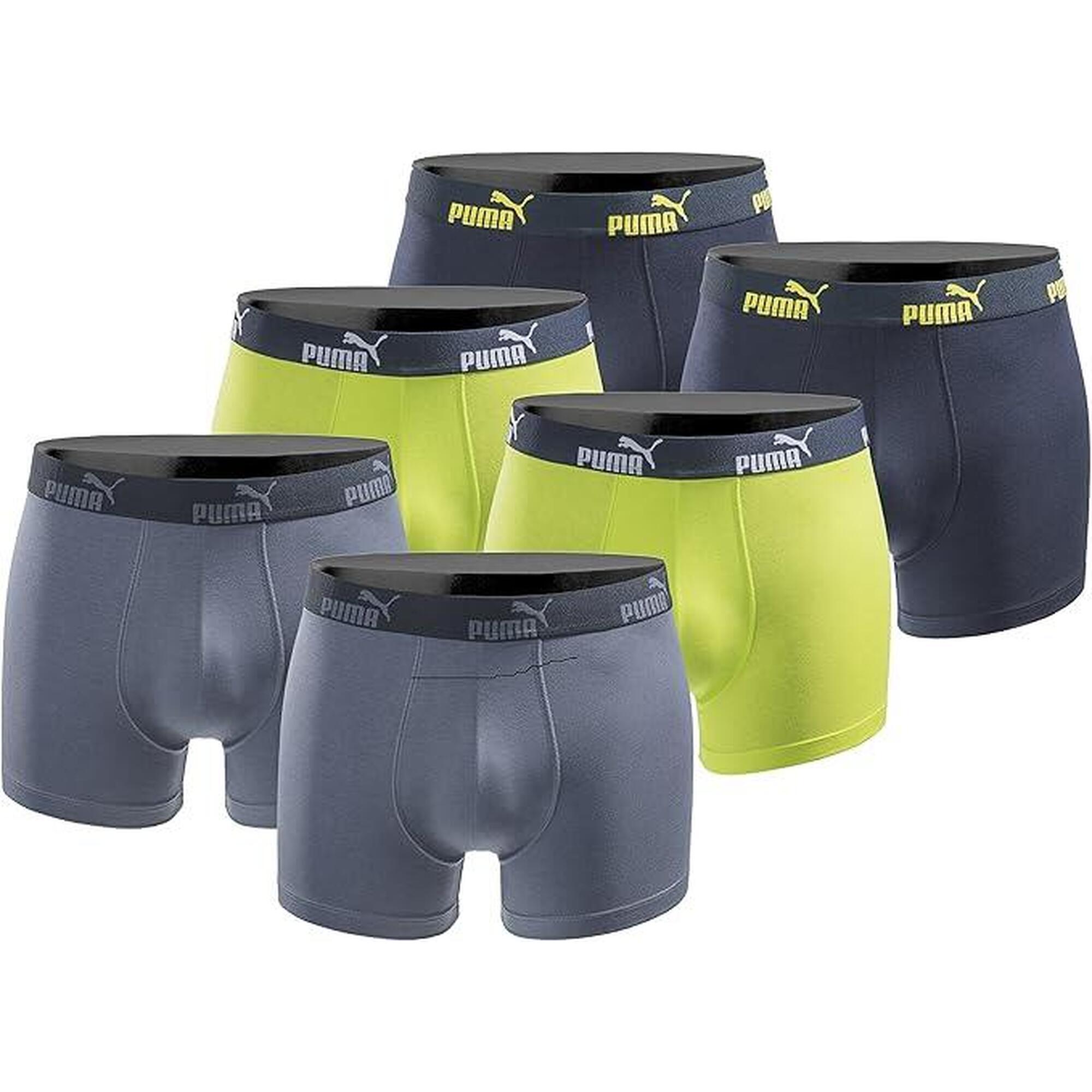 Bokserki majtki męskie Puma Boxershorts 6-pak bawełniane