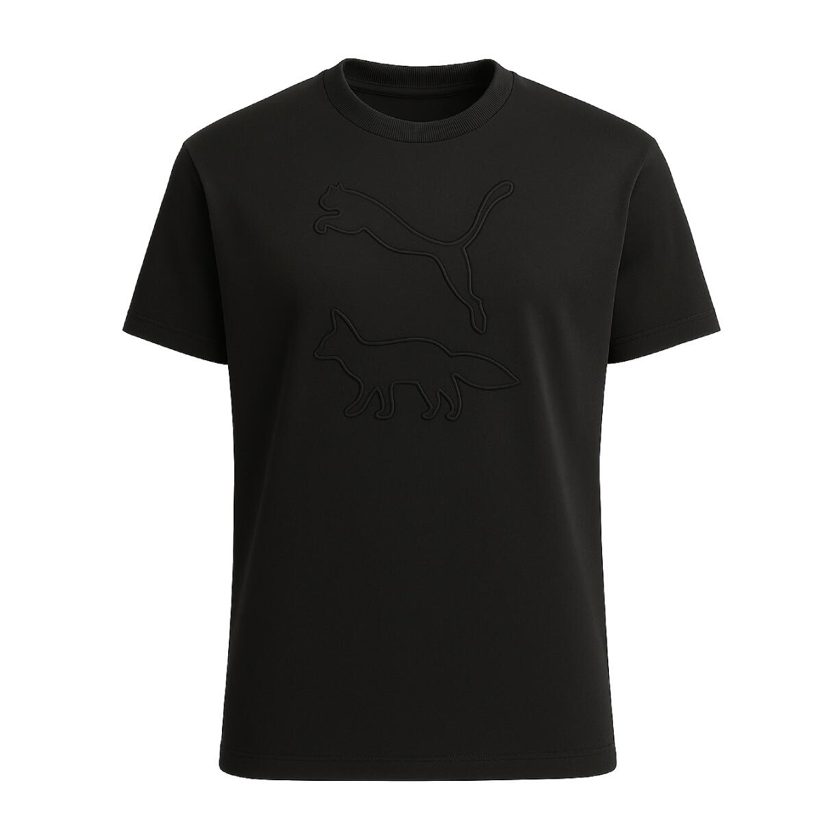 Koszulka MAISON KITSUNE X PUMA T-shirt Puma Black - 532327-01