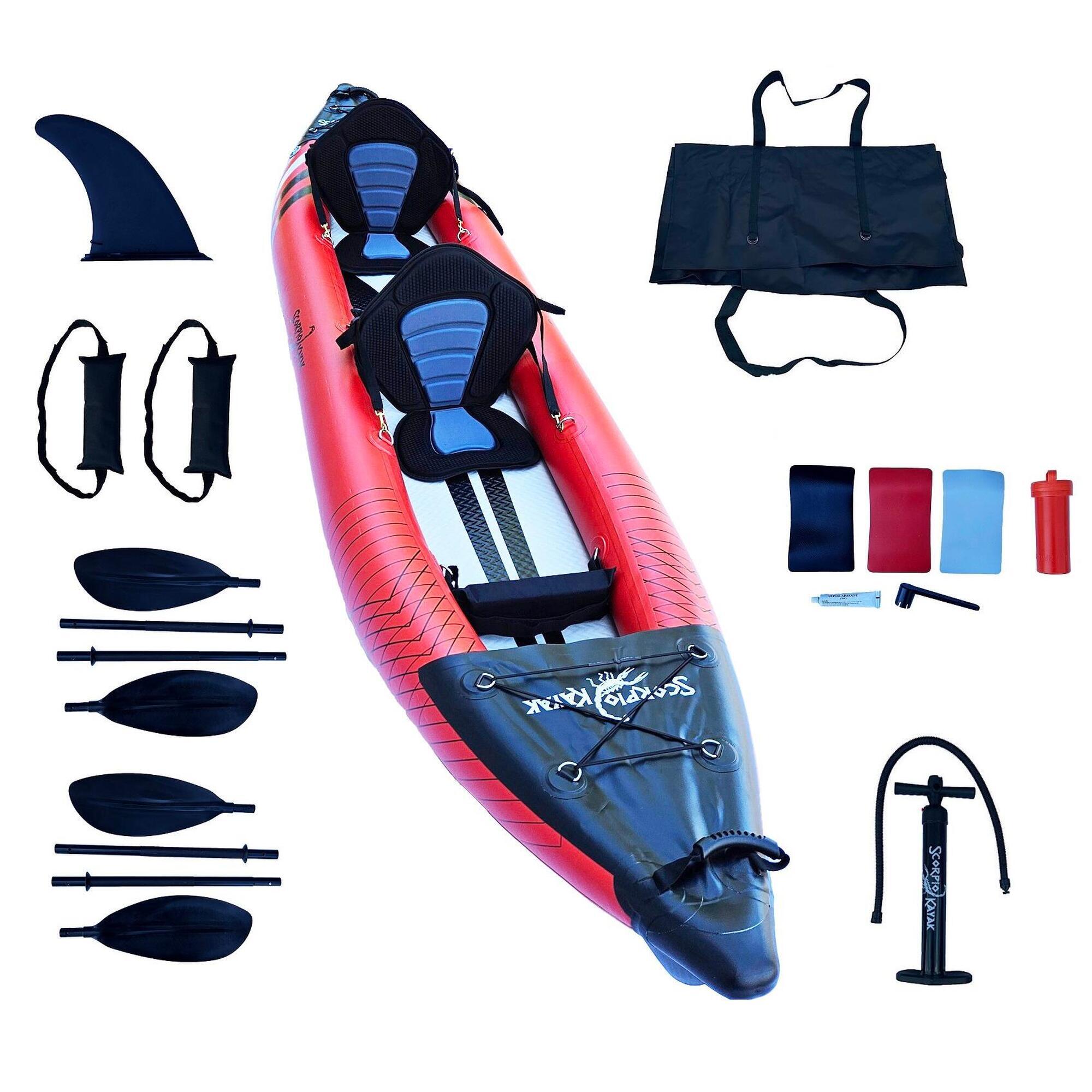 Kajak Pneumatyczny Do Pływania Scorpio Kayak Hybrid Ii Zestaw