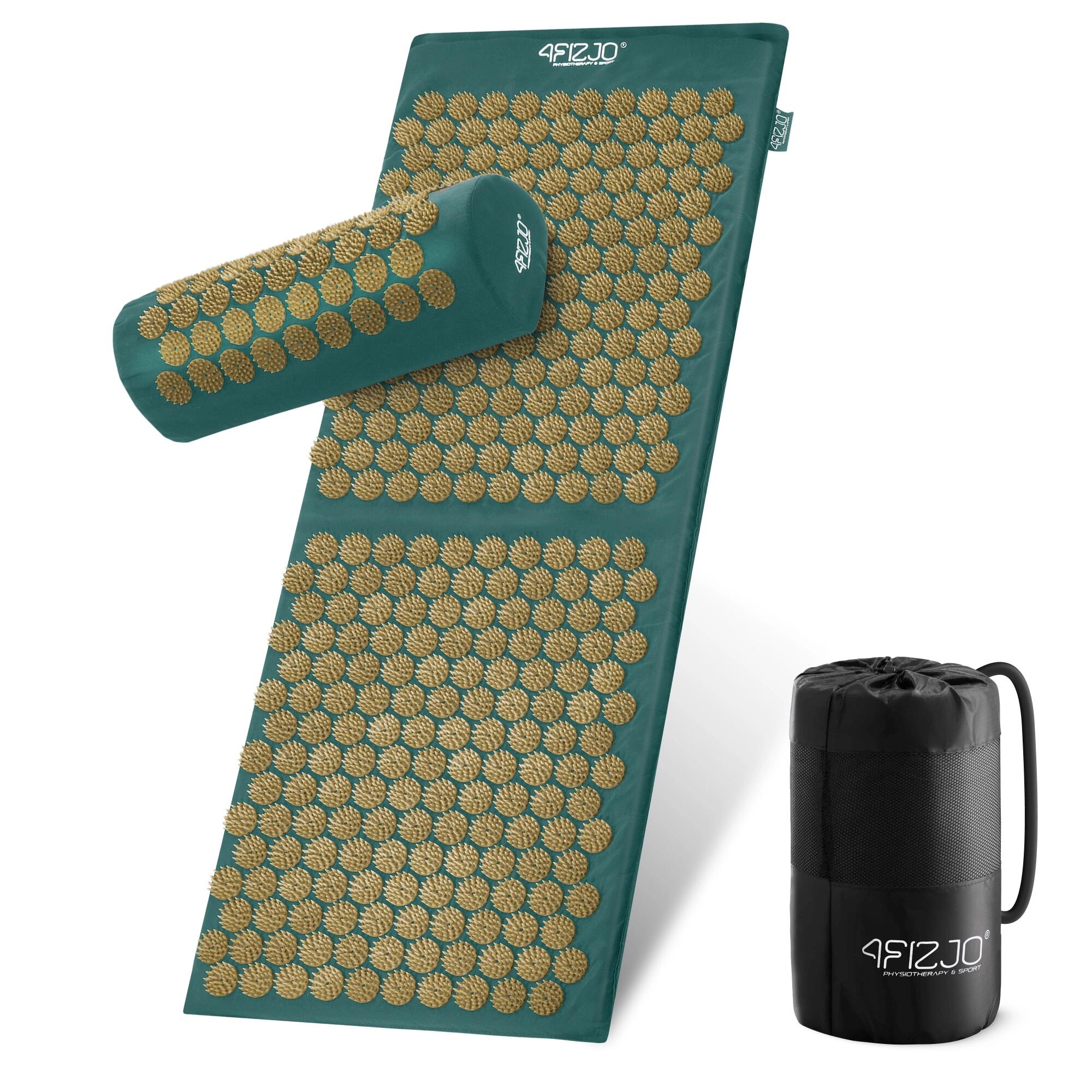 Duża mata do akupresury klasyczna 4FIZJO z poduszką