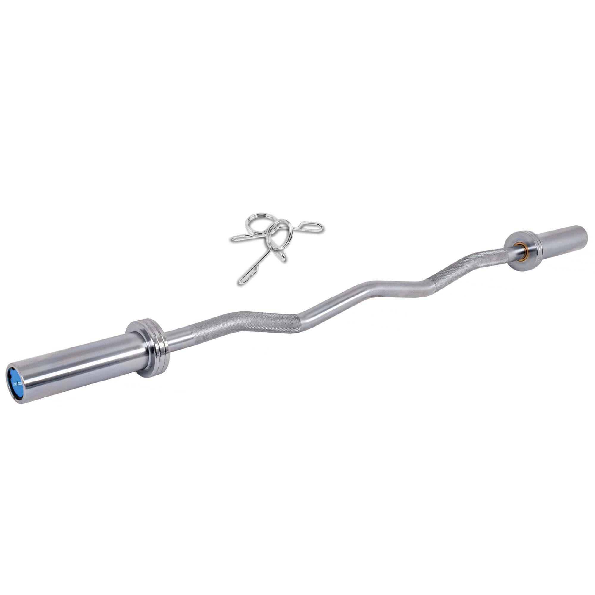 Gryf olimpijski lekko łamany 120cm stalowy 50mm Thunder