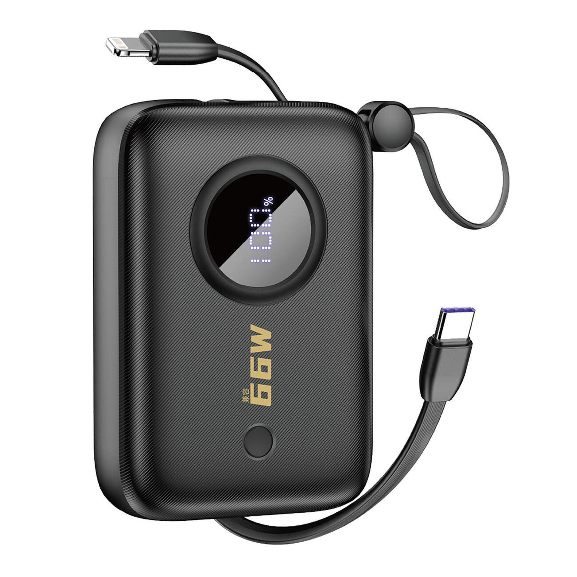 Powerbank Dudao k14 10000mAh z kablami usb-c / lightning