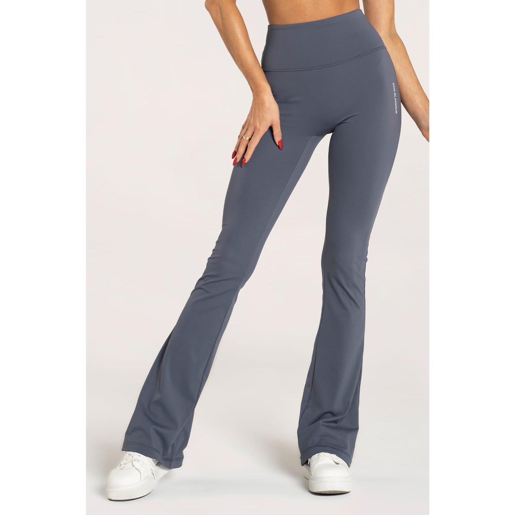 Spodnie fitness damskie Gym Glamour dzwony