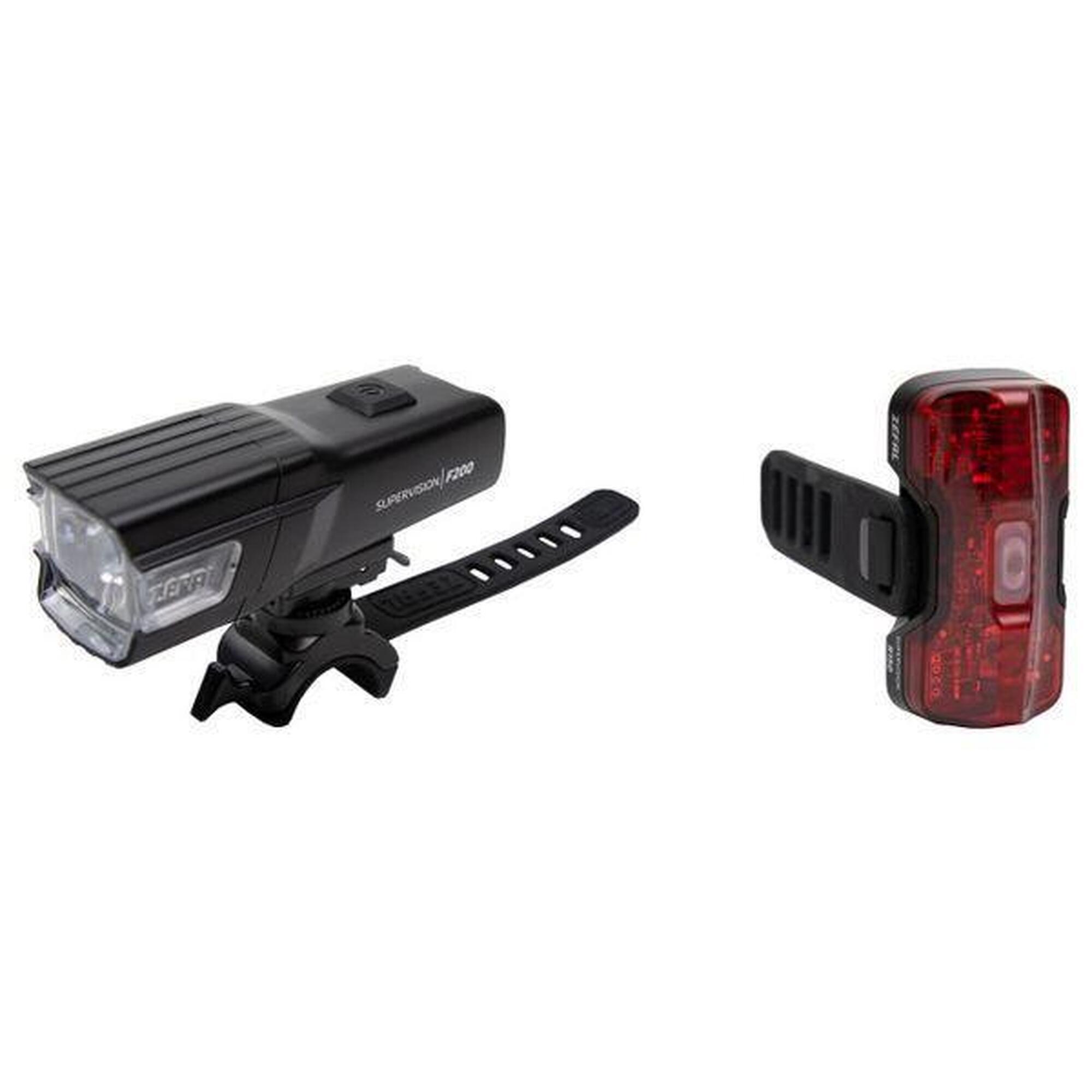 Tylny lampka rowerowa Zefal Supervison N AV.F200 R150 USB