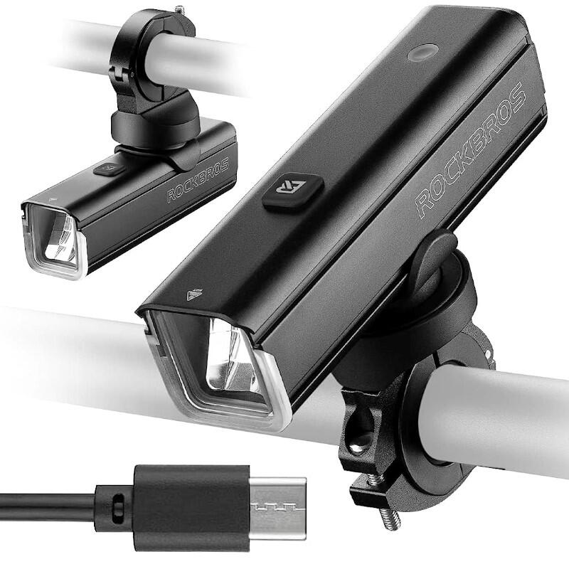 Lampka rowerowa przednia Rockbros 24610002001 USB 1000L