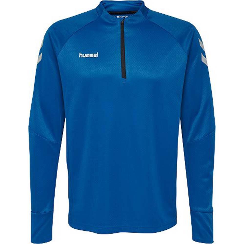 Bluza męska Hummel Tech Move z kapturem i półzamkiem, niebieska, 2XL