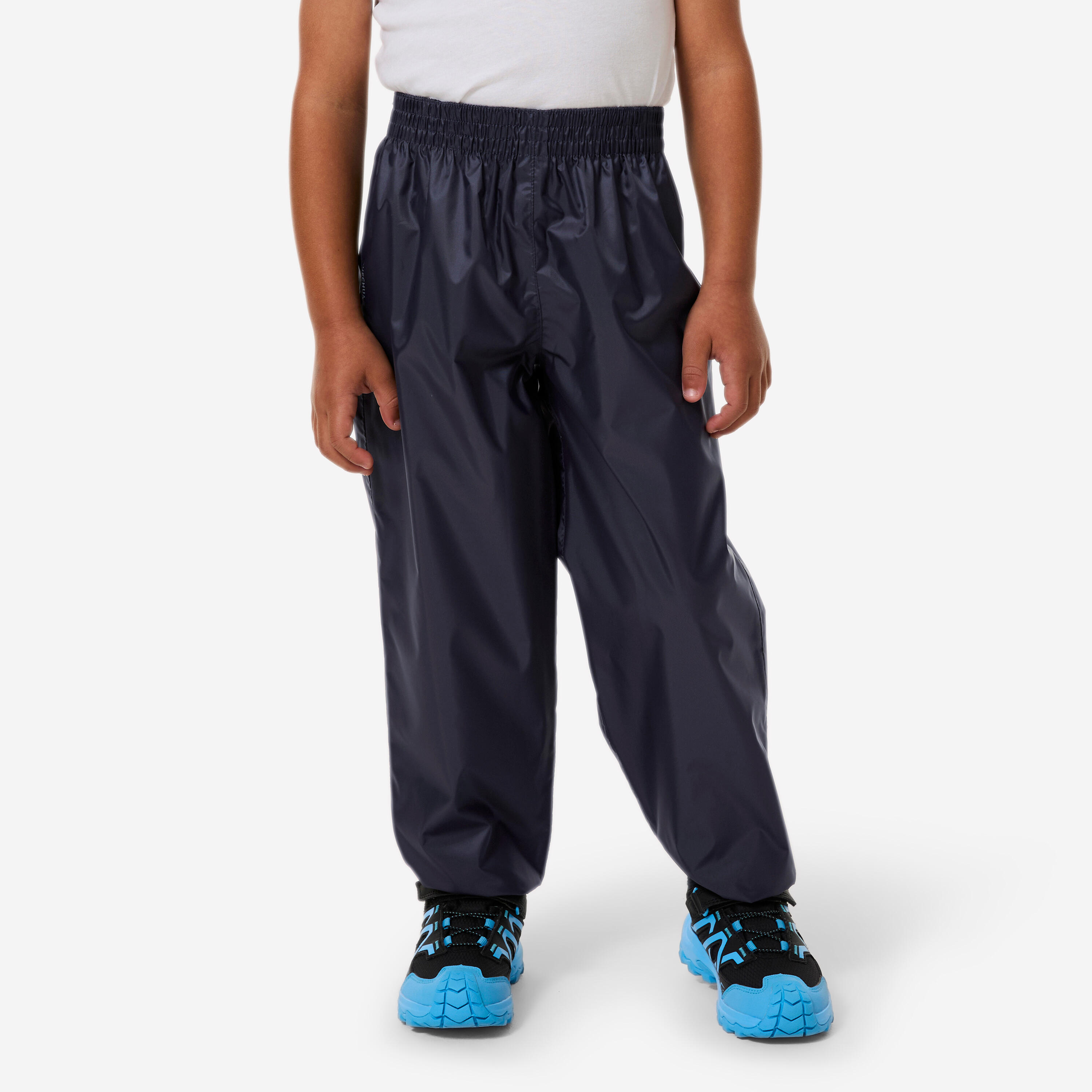 Spodnie turystyczne wierzchnie dla dzieci Quechua MH100 wodoodporne