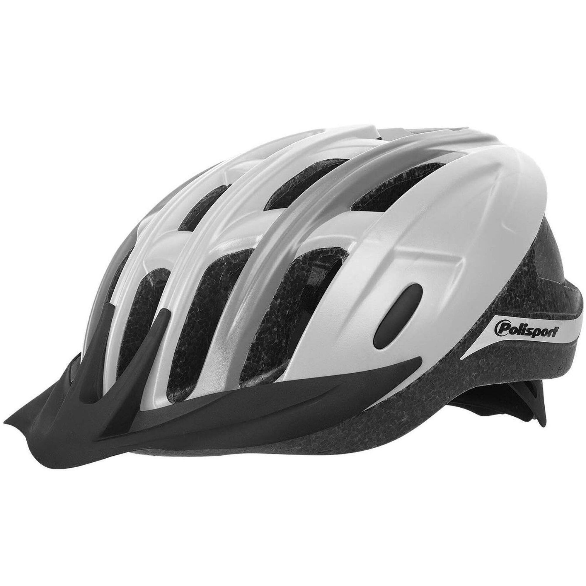 Kask Rowerowy Ride-In M (54-58Cm) - Biało-Szary