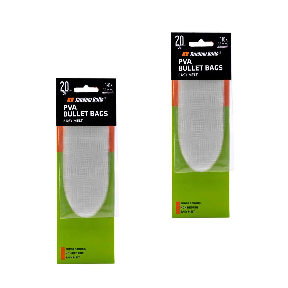 Worki rozpuszczalne PVA pocisk/SR 140*55mm /20 szt zestaw 2 szt