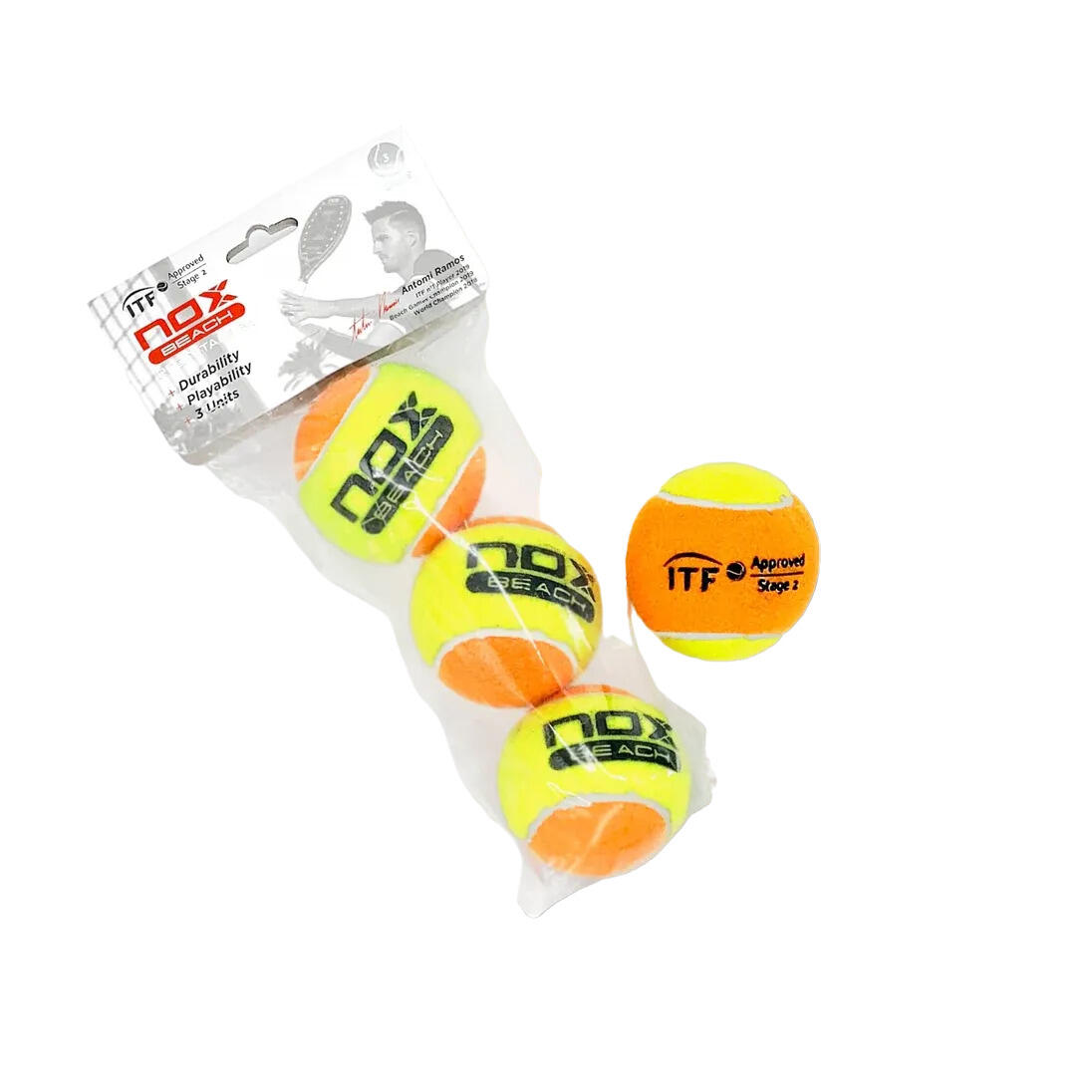 Piłka tenisowa Nox Pro Titanium Beach (x3)