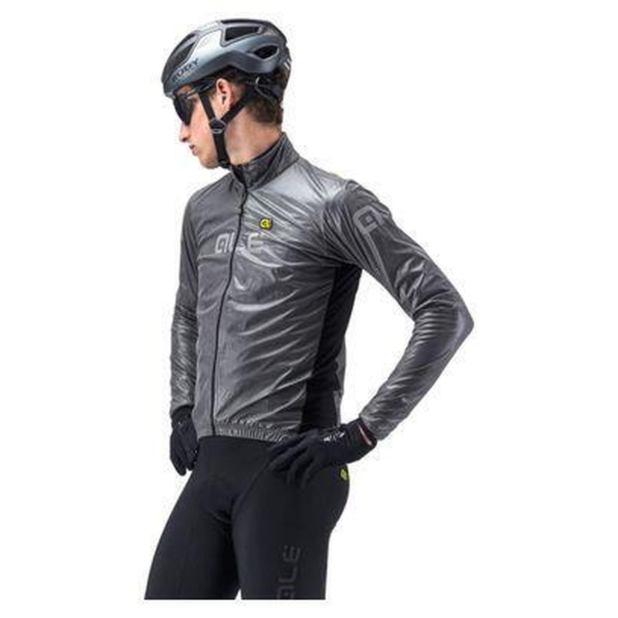 Kurtka rowerowa męska Alé Cycling Klimatik Guscio Black Reflective