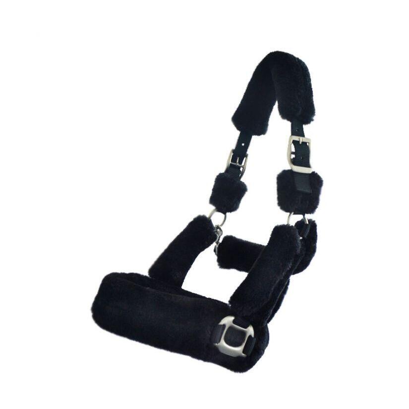 Kantar podróżny dla konia z polarem teddy Kavalkade